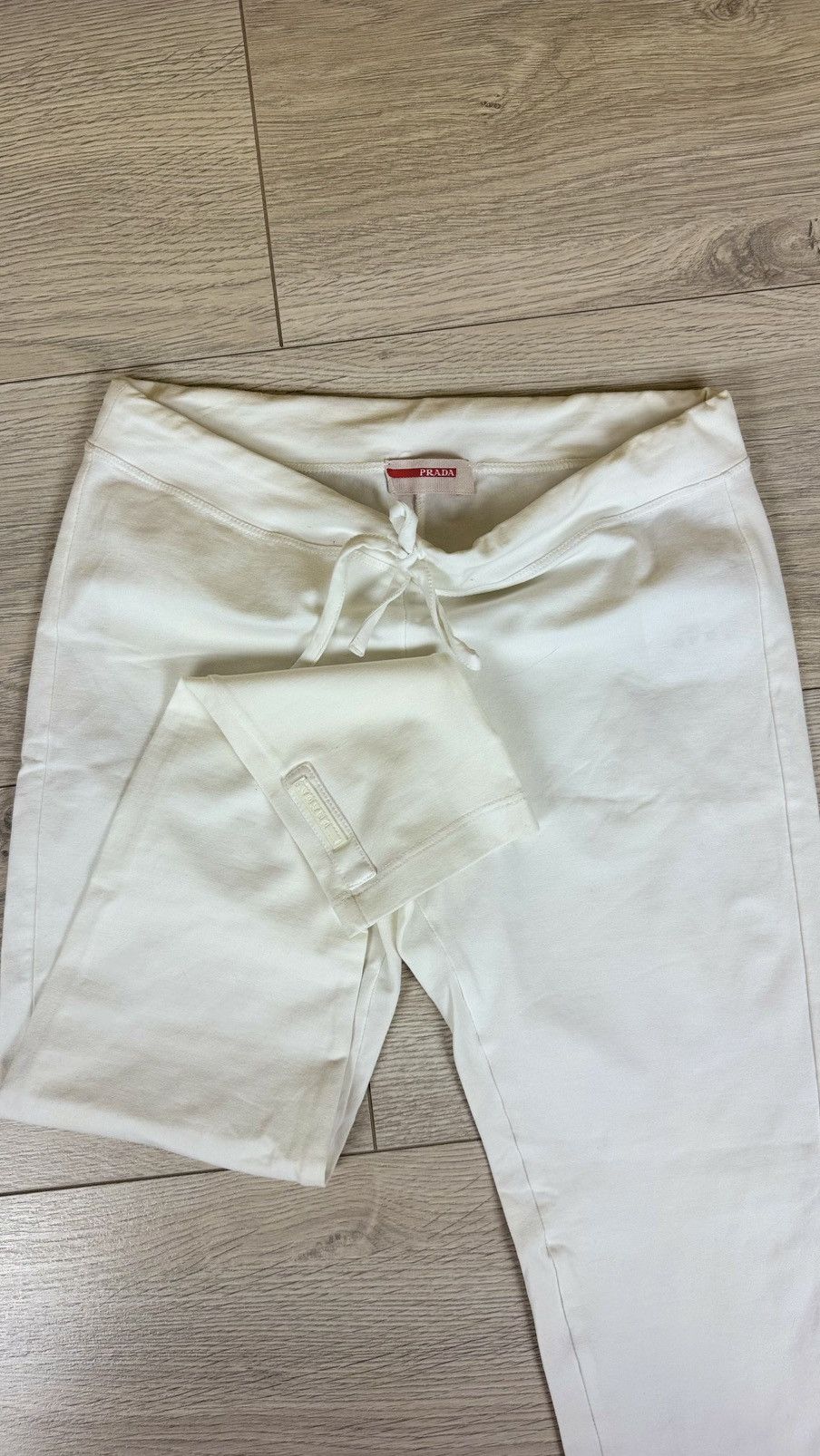 Prada Prada White Tab Leggins Size 26" / US 2 / IT 38 - 1 Thumbnail