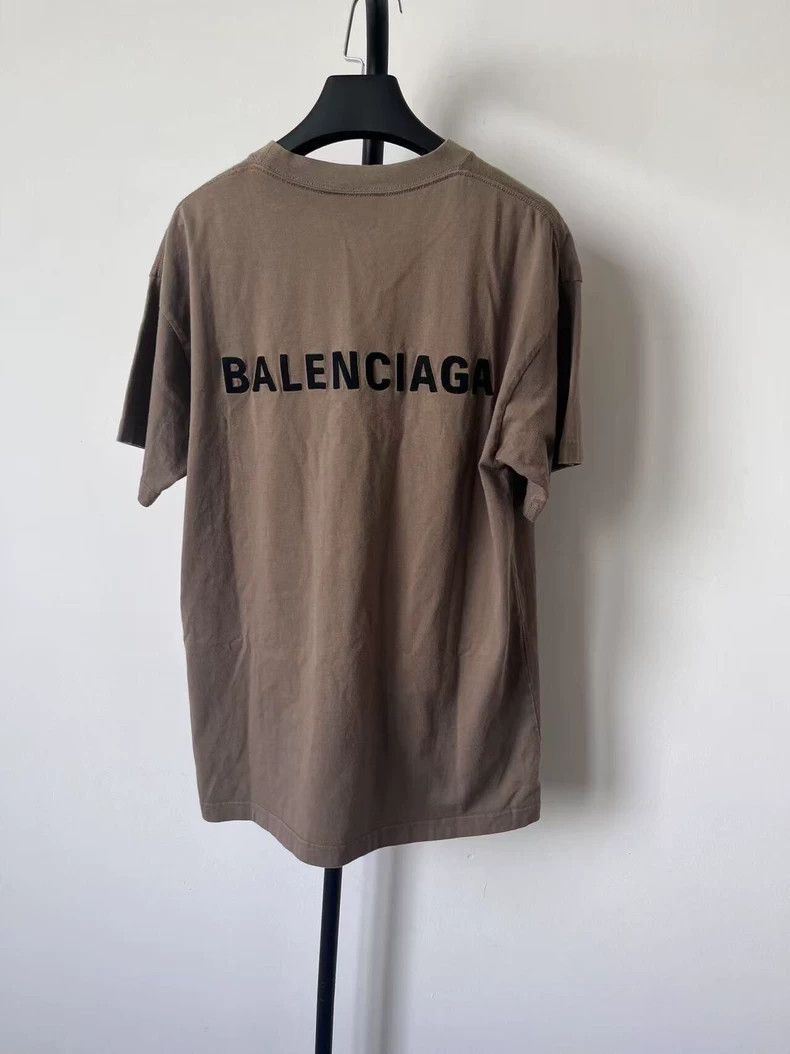 Balenciaga Balenciaga Solid monogram Logo printed knit crew neck shor Size US S / EU 44-46 / 1 - 2 Thumbnail