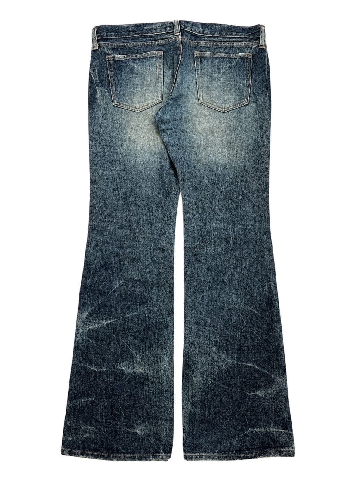 Tornado Mart JACKROSE Patchwork Distressed Flare Jeans Size US 33 - 2 Thumbnail