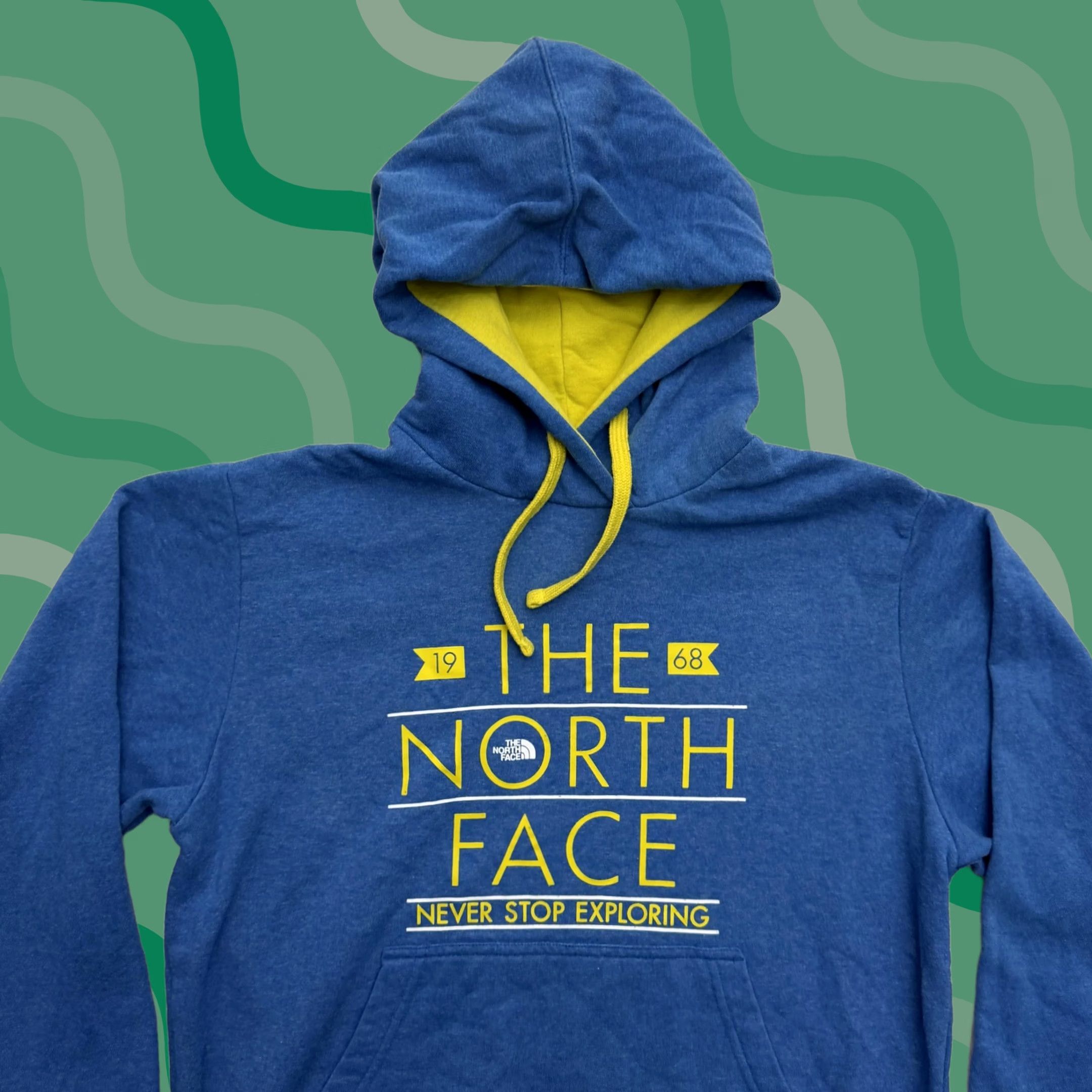 The North Face The North Face Hoodie Mens Medium Blue Graphic Print Never Stop Exploring Crew Neck Pullover Sweatshirt Size US M / EU 48-50 / 2 - 1 Thumbnail