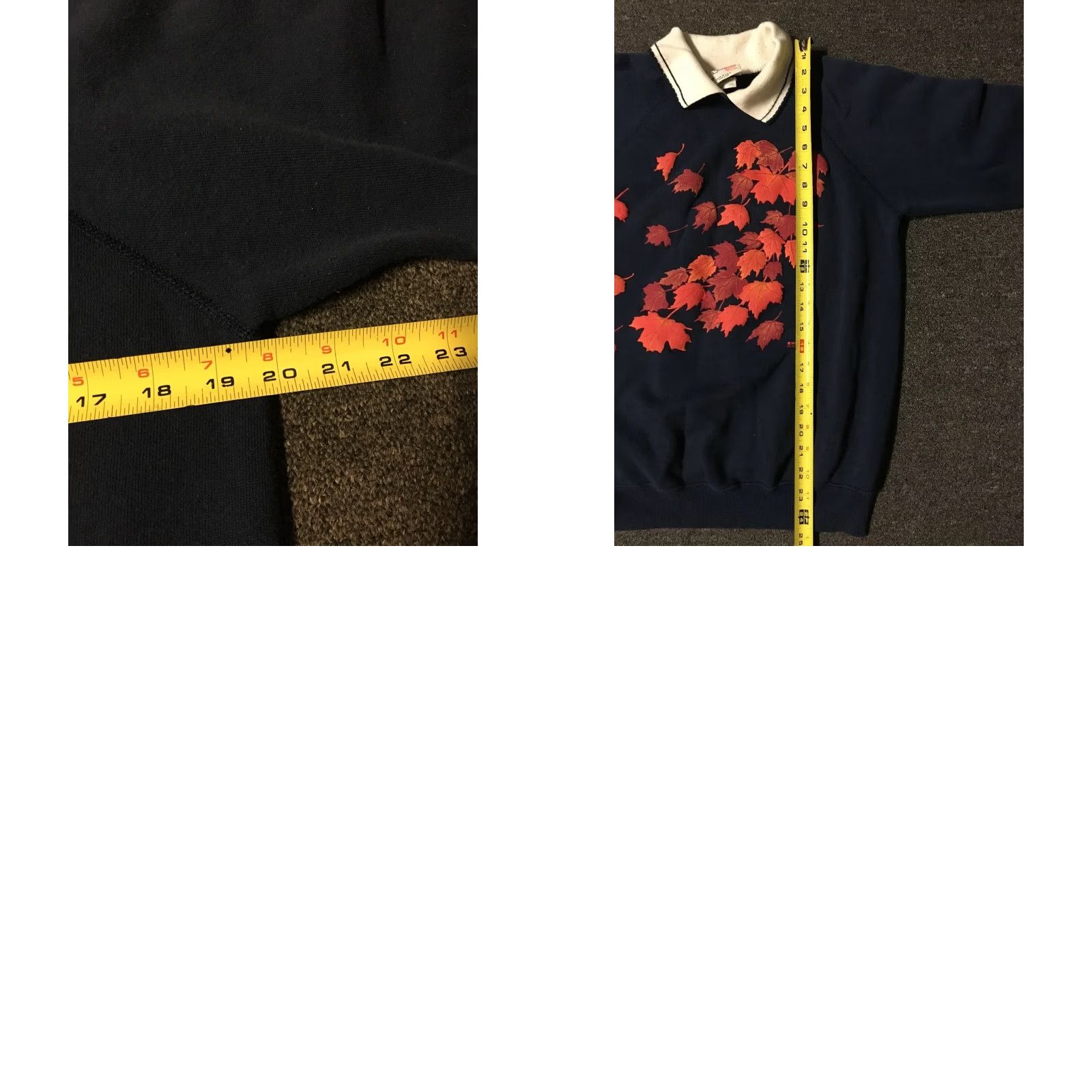 Vintage VINTAGE 80s Leaves Puff Print Collared Sweatshirt M Hanes USA 90s Wildlife Vaporwave Morning Sun Blue Mens Sweatshirt Crew Long Sleeve Size US M / EU 48-50 / 2 - 8 Thumbnail