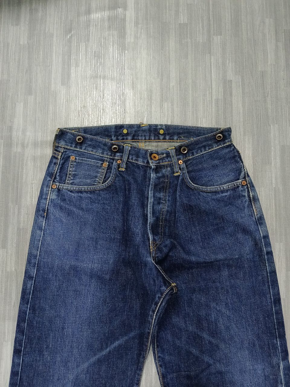 Vintage SICK WIDE LEG EDWIN OVERALLS SELVEDGE SANFORIZED Size US 29 - 4 Thumbnail