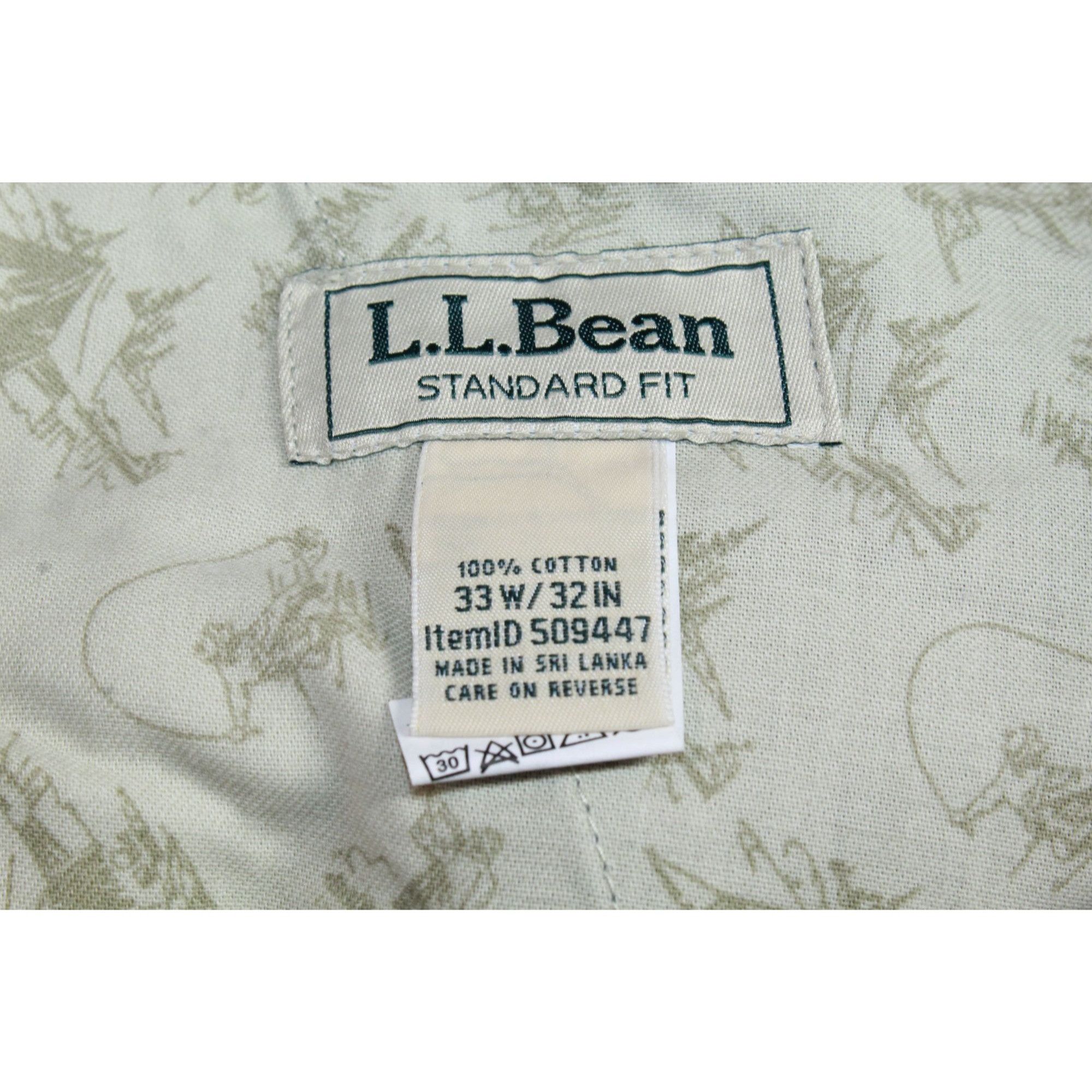 L.L. Bean LL Bean Mens Allagash Pants 5 Pocket Standard Fit Size US 33 - 10 Thumbnail