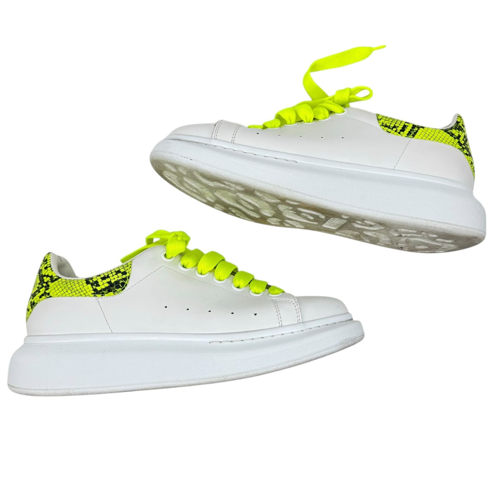 Alexander McQueen Alexander Mcqueen Oversized Python Print Sneakers Leather Size US 10.5 / IT 40.5 - 7 Thumbnail