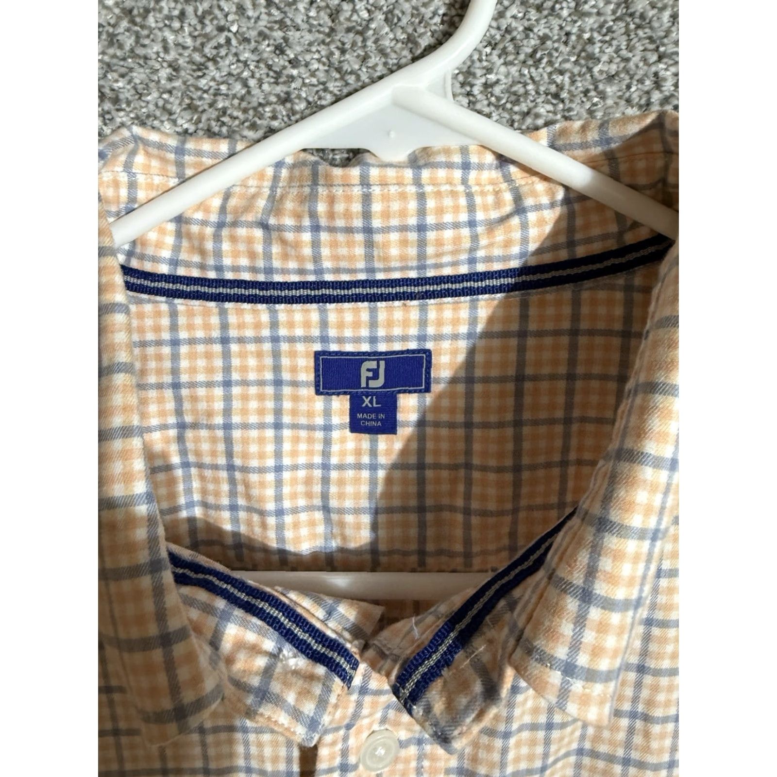 Footjoy FootJoy Golf Shirt Mens XL Preppy Academia Office Stretch Plaid Button Up 2010s Size US XL / EU 56 / 4 - 4 Thumbnail