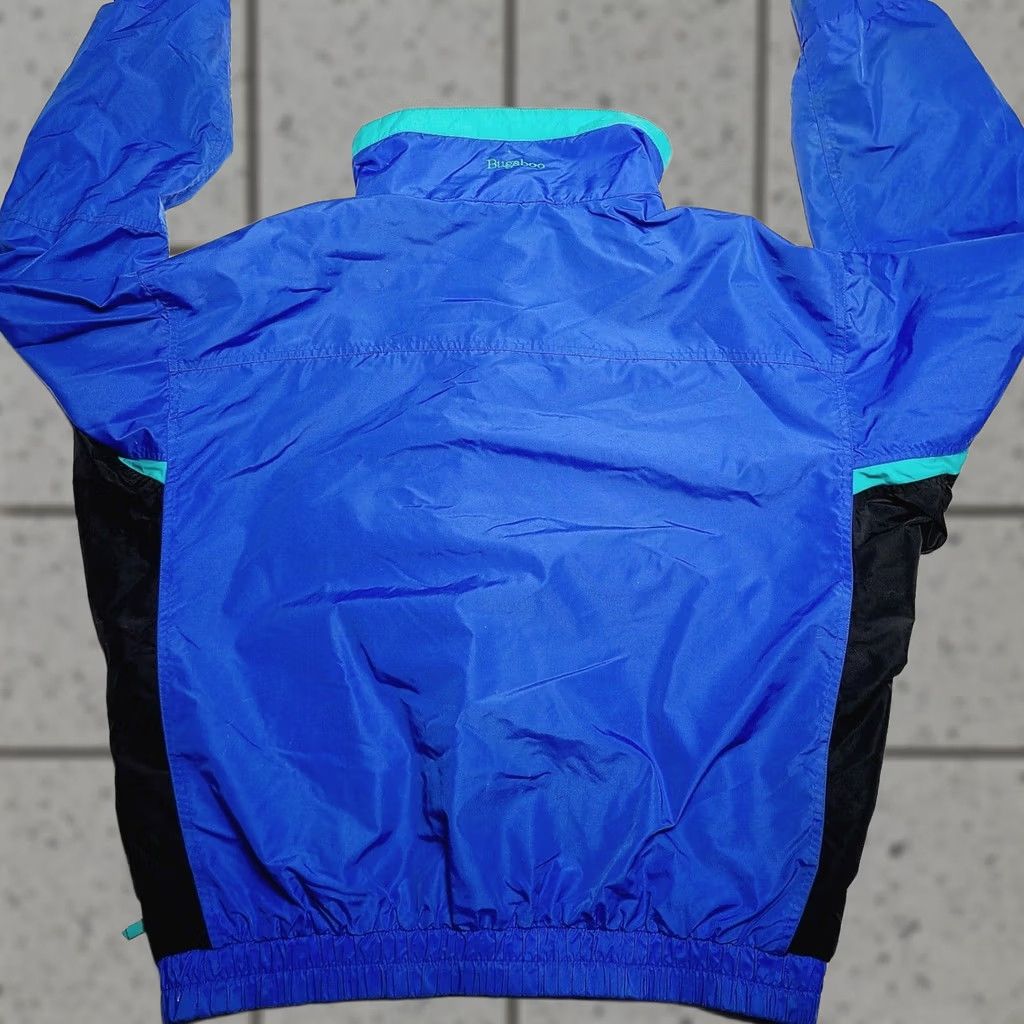 Etro VTG Columbia Bugaboo Windbreaker Jacket Men’s L Nylon 90s Blue Green Zip Regular Travel Hiking Workwear Mens Size US L / EU 52-54 / 3 - 1 Thumbnail