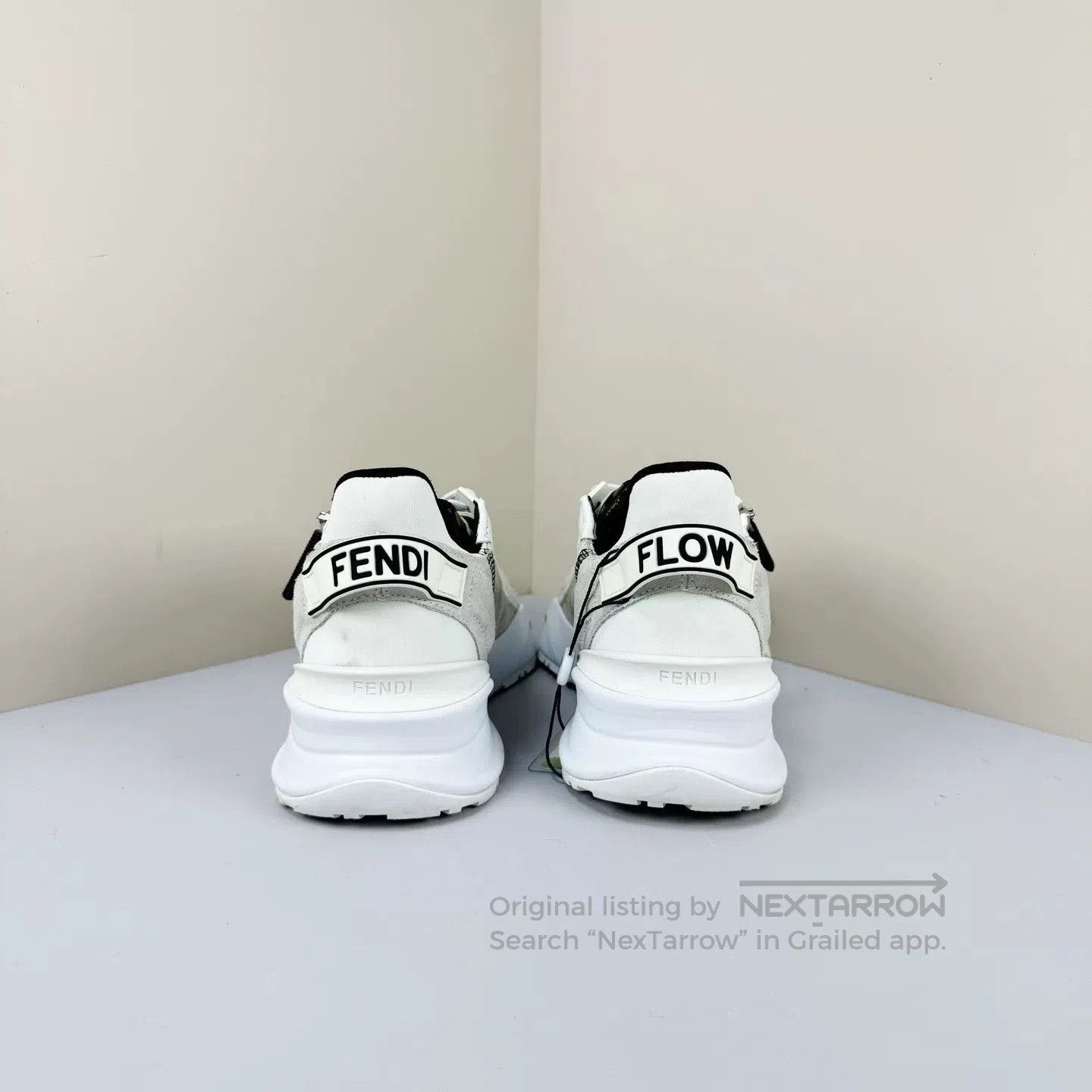 Fendi Fendi Black White Nylon Casual Shoes. Size US 4 / IT 34 - 3 Thumbnail