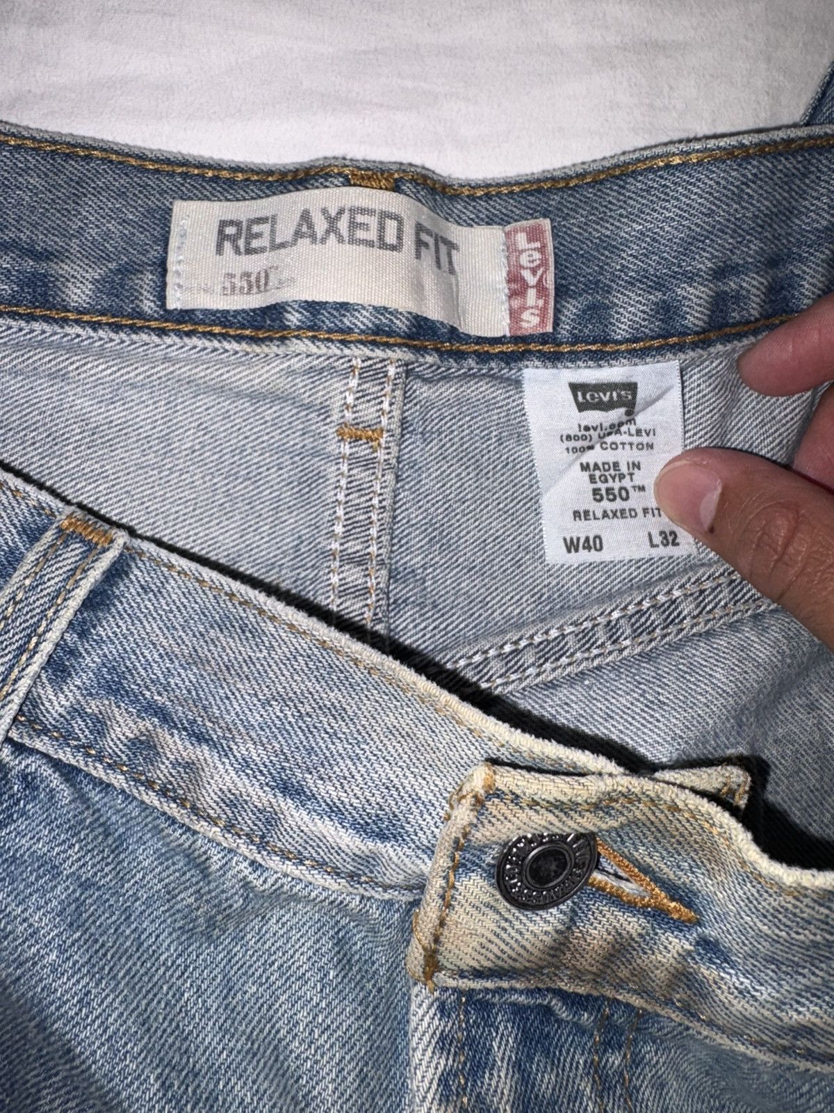 Levi's Vintage Clothing Levi’s 550 red tab w40 L32 relaxed fit blue jeans denim Size US 40 / EU 56 - 5 Thumbnail