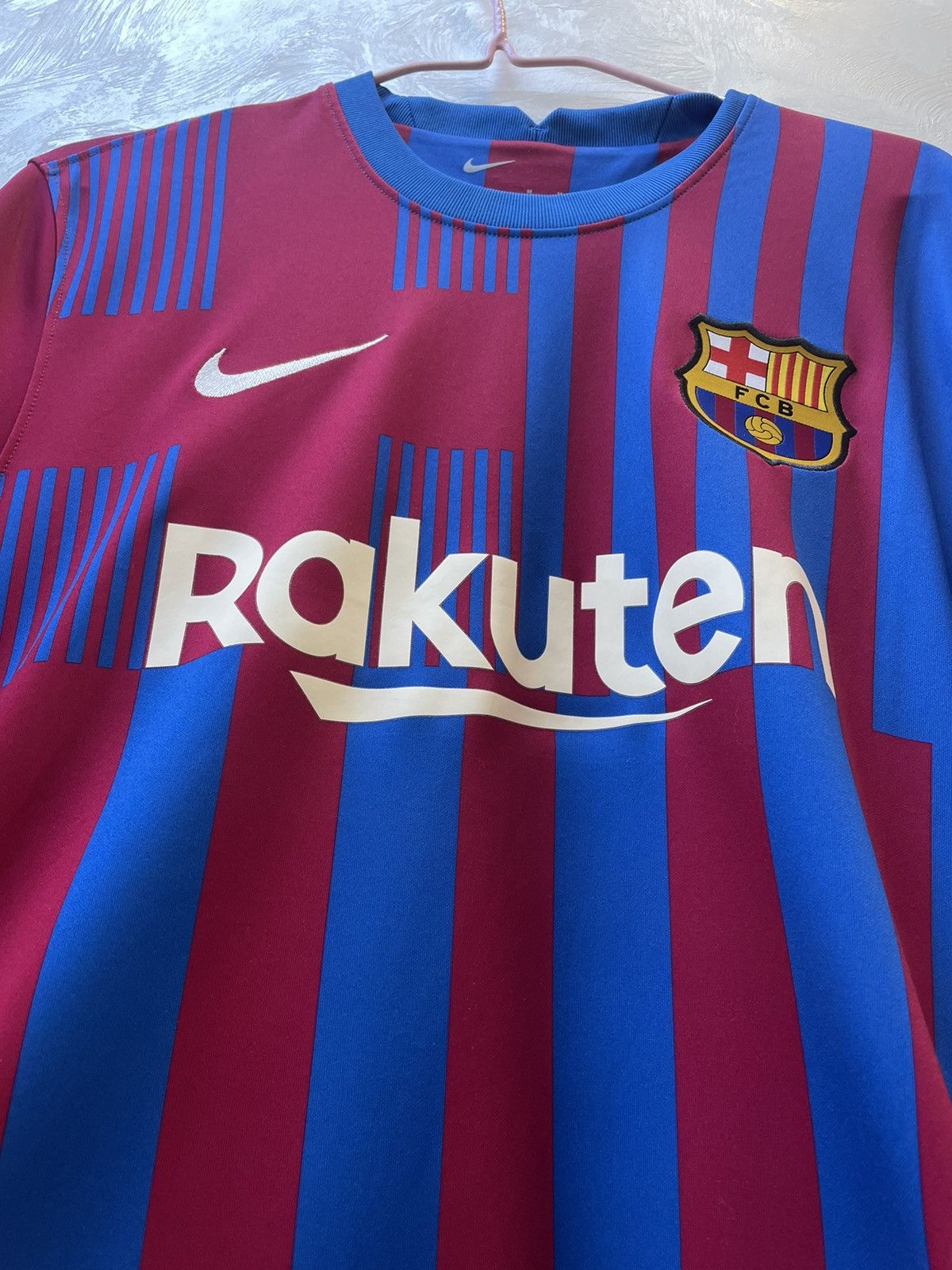 Nike Nike FC Barcelona 2021 2022 Home Soccer Jersey Shirt Size US M / EU 48-50 / 2 - 7 Thumbnail