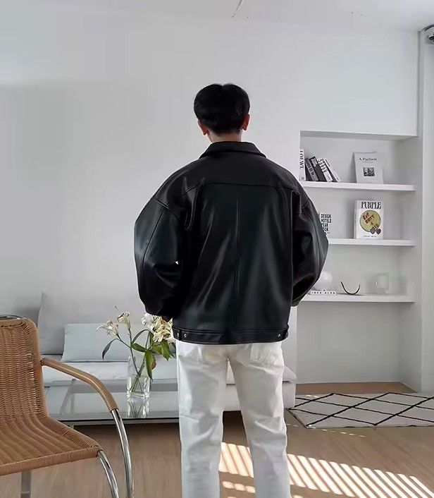 Japanese Brand Artificial leather Hip Hop Gothic Rock Bomber Jacket Coat Size US XXL / EU 58 / 5 - 11 Thumbnail