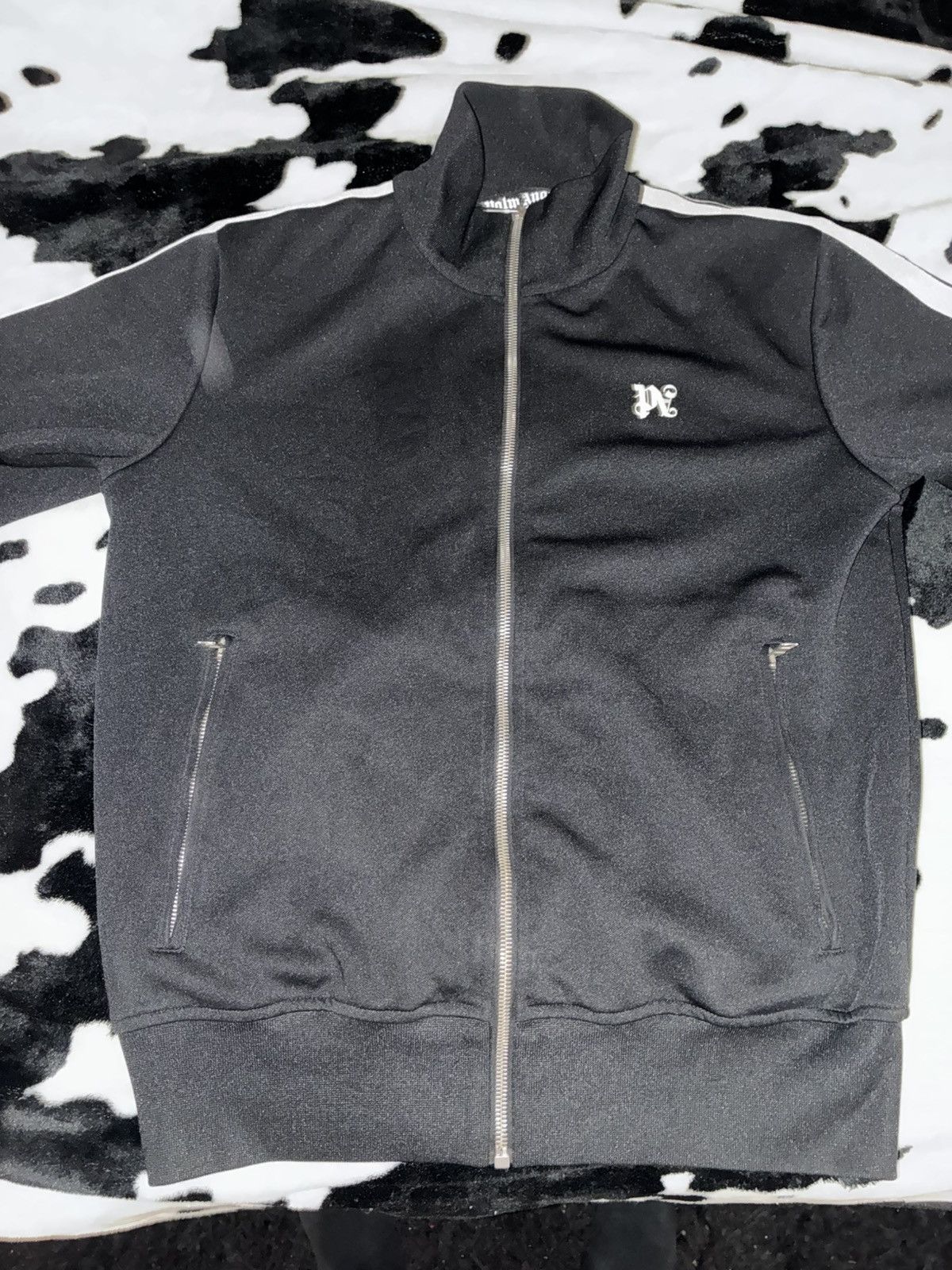 Palm Angels Palm Angels Classic Logo Track Jacket 'Black' Size US M / EU 48-50 / 2 - 2 Thumbnail