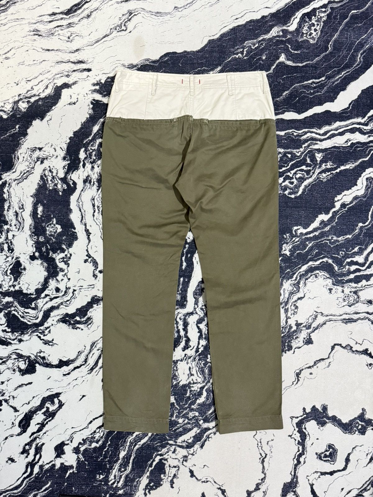 Japanese Brand Hanalei japan 2tone longpants white olive green Size US 30 / EU 46 - 8 Thumbnail