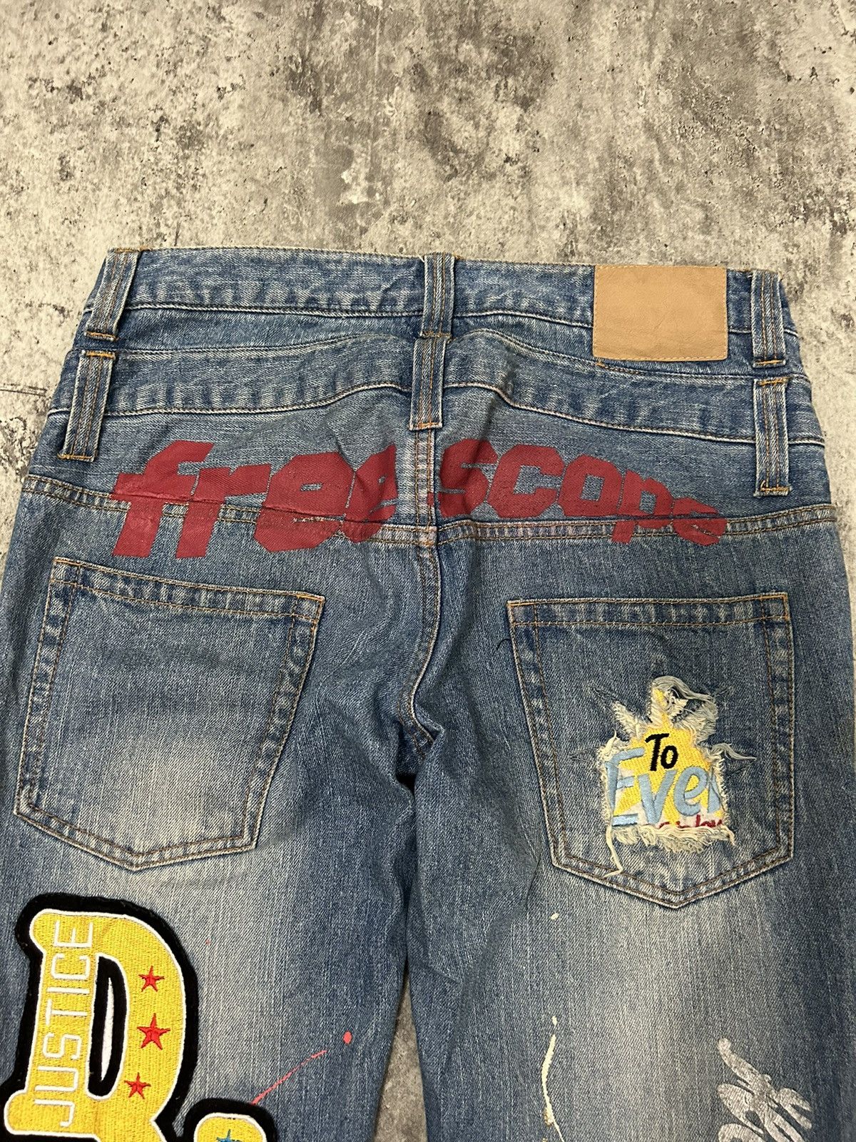 Hysteric Glamour Daily News Double Waist Paint Free Scope Distressed Jeans Size US 32 / EU 48 - 10 Thumbnail