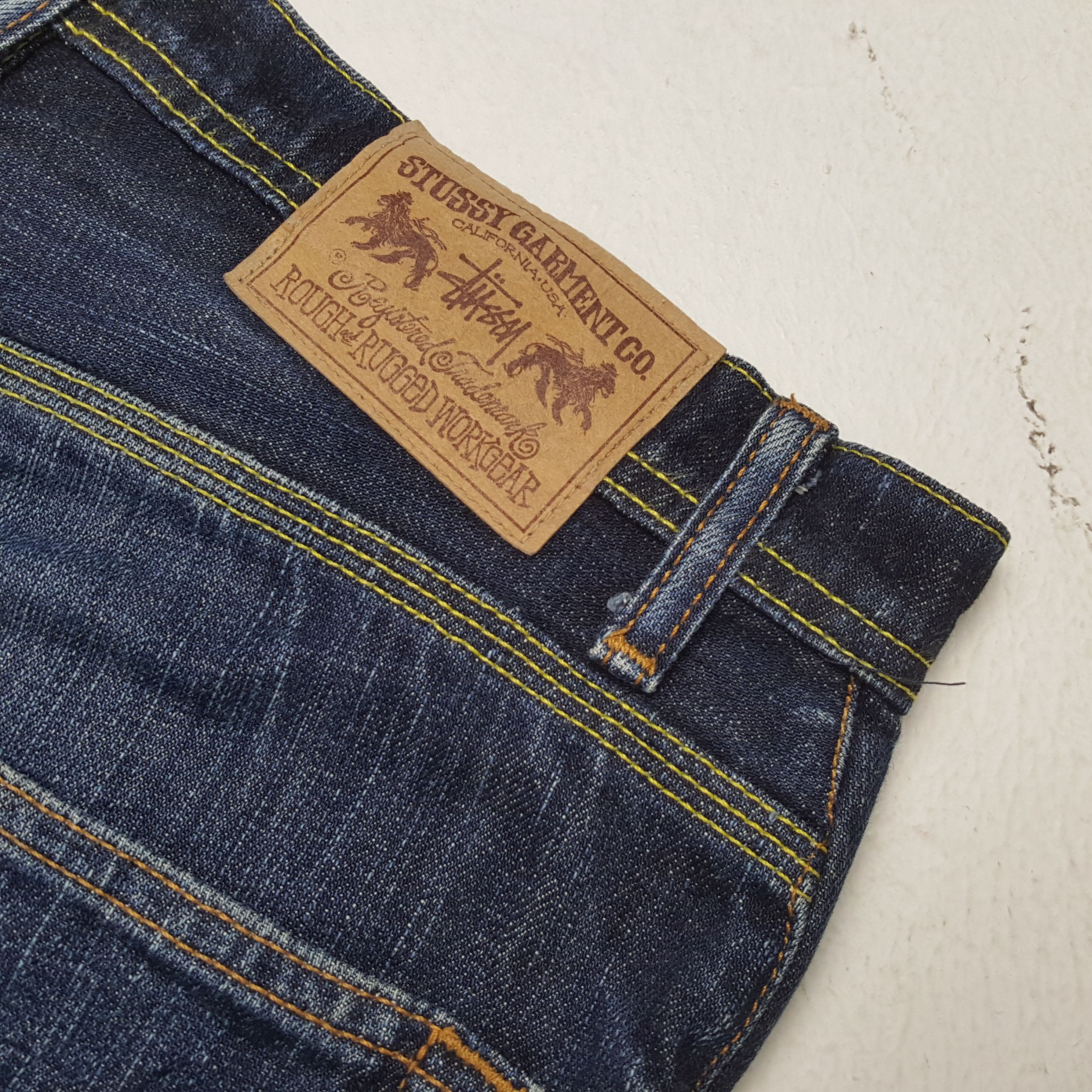 Stussy × Vintage Vintage STUSSY Streetwear Skateboard Logo Style Jeans Size US 32 / EU 48 - 14 Thumbnail