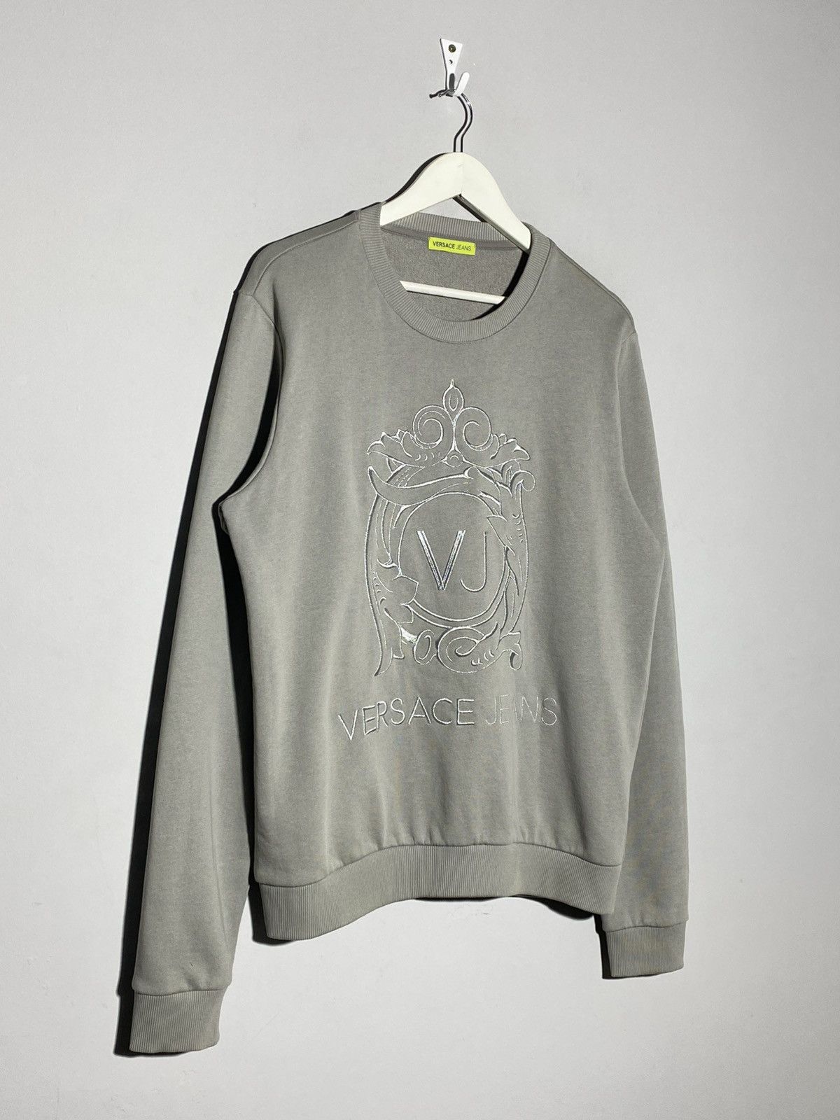 Versace Versace Jeans Crewneck Sweatshirt Grey Size US L / EU 52-54 / 3 - 3 Thumbnail