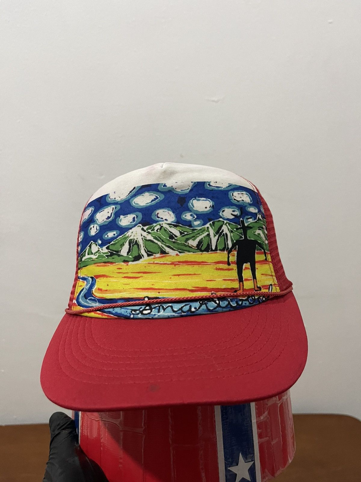Japanese Brand Art Design Truker Cap Hat Size ONE SIZE - 2 Thumbnail