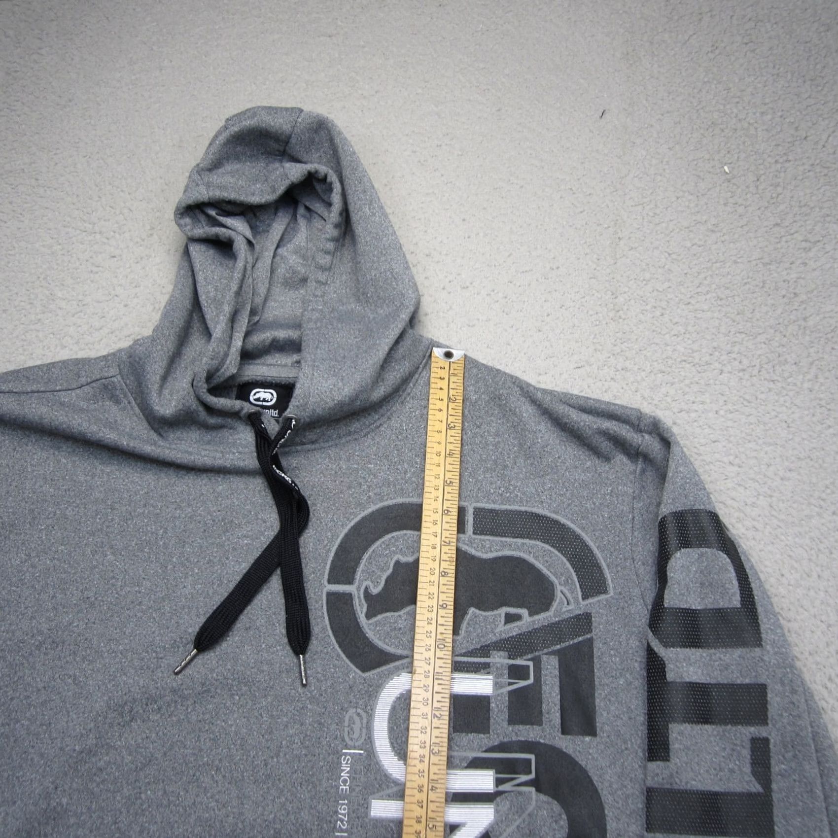 Ecko Unltd. Ecko Hoodie Mens 3XL Gray Rhino Print Skater Grunge Y2K AOP Pullover Sweatshirt Size US XXL / EU 58 / 5 - 6 Thumbnail