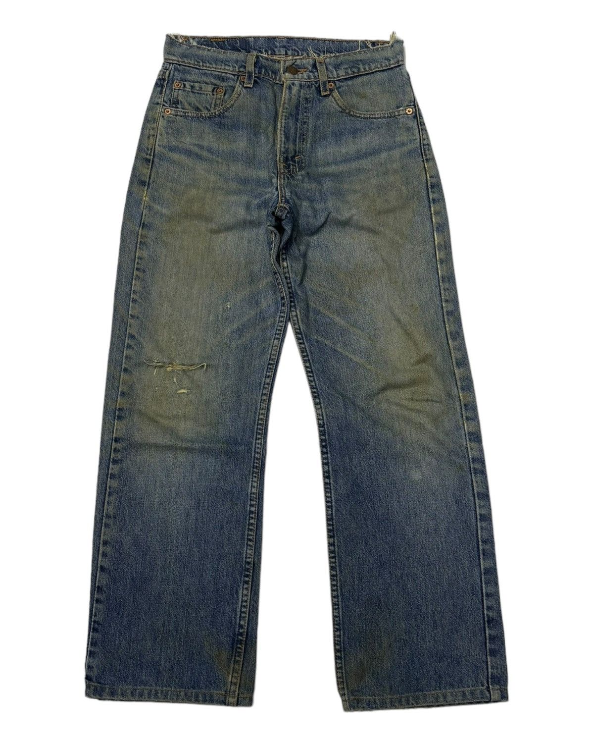 Levi's RARE LEVIS 501 BUTTON 501 DISTRESSED DENIM JEANS Size US 29 - 3 Thumbnail