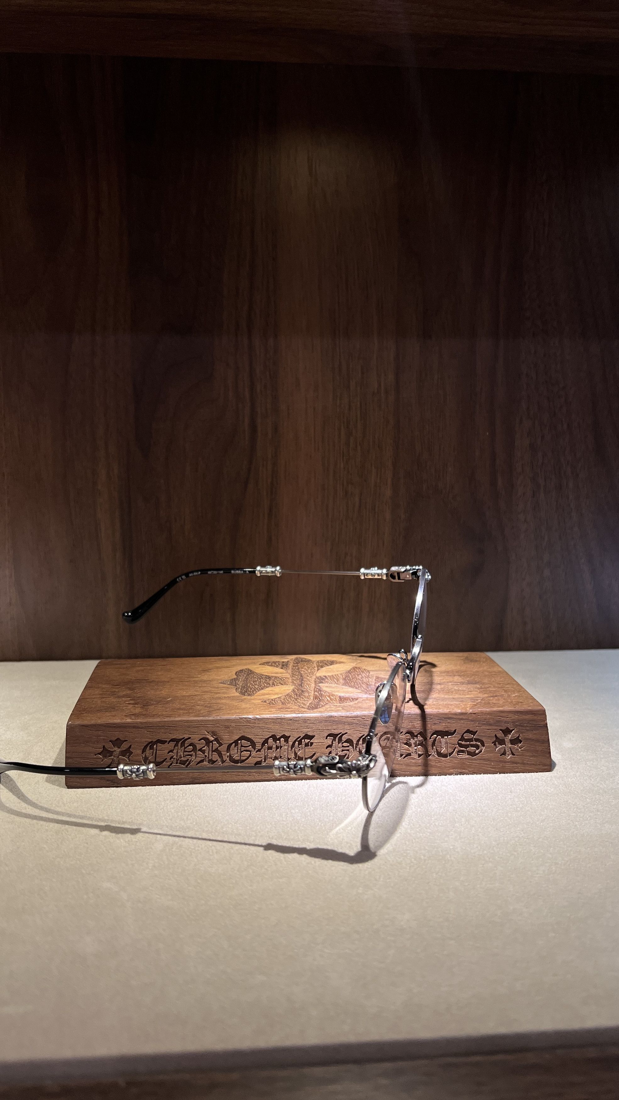 Chrome Hearts Chrome Hearts BUBBA –A Antique Silver/BLACK Glasses Size ONE SIZE - 4 Thumbnail