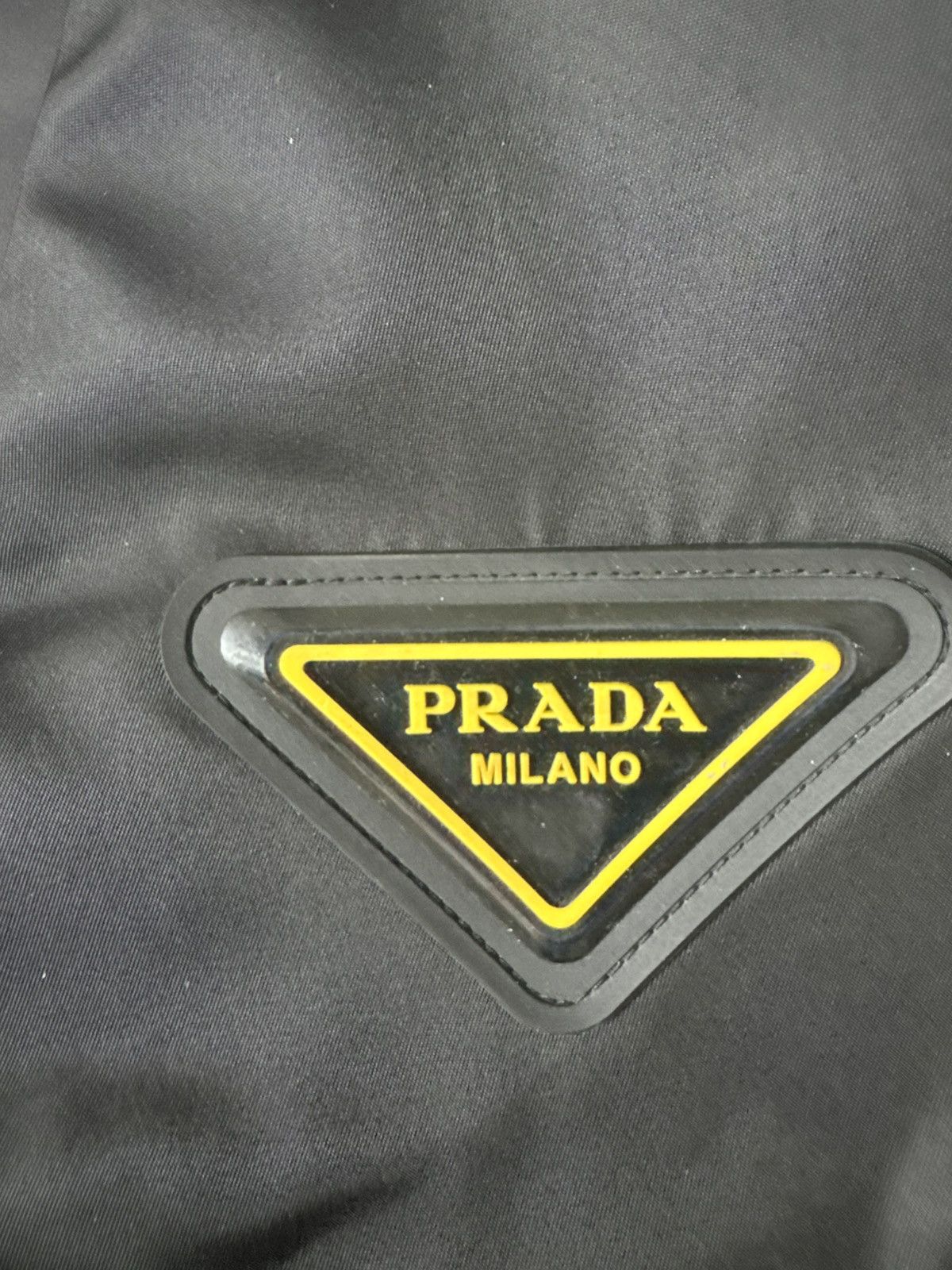 Prada 100% AUTHENTIC PRADA NYLON VEST BLACK/YELLOW SZ 48 (US M/L) Size US L / EU 52-54 / 3 - 3 Thumbnail