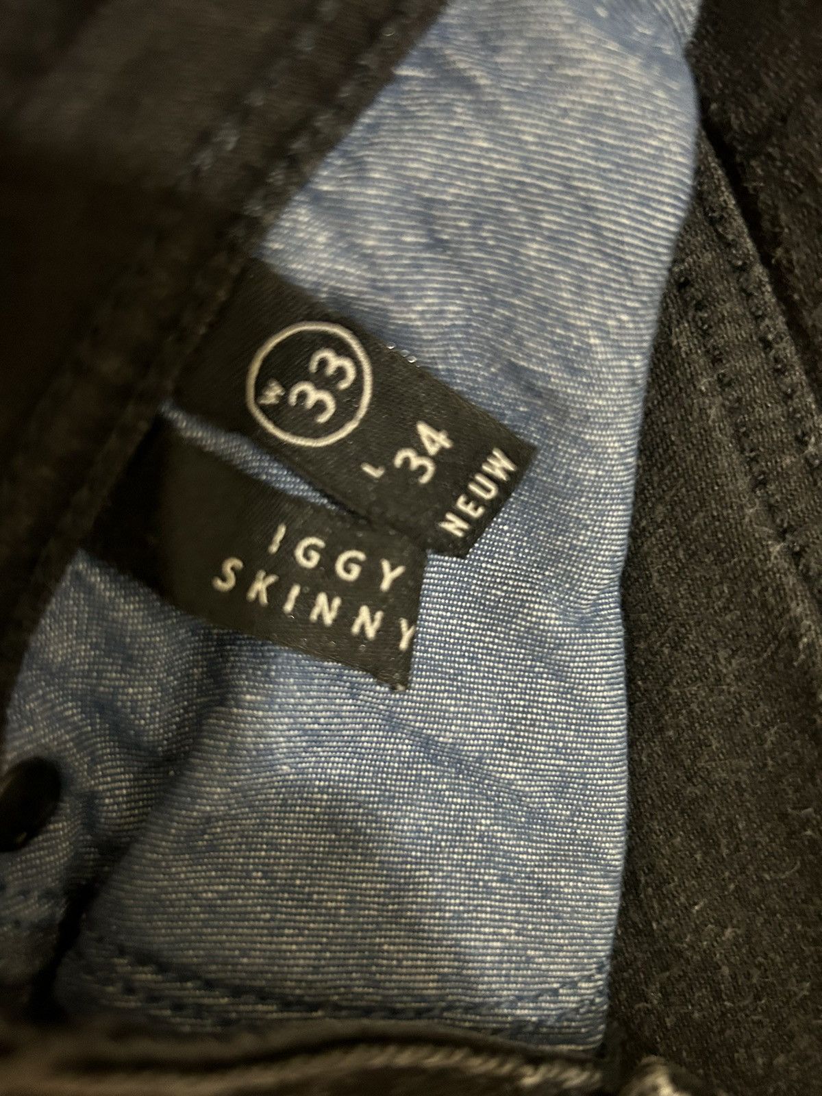 NEUW Denim Black Iggy Skinny Jeans Size US 33 - 4 Thumbnail