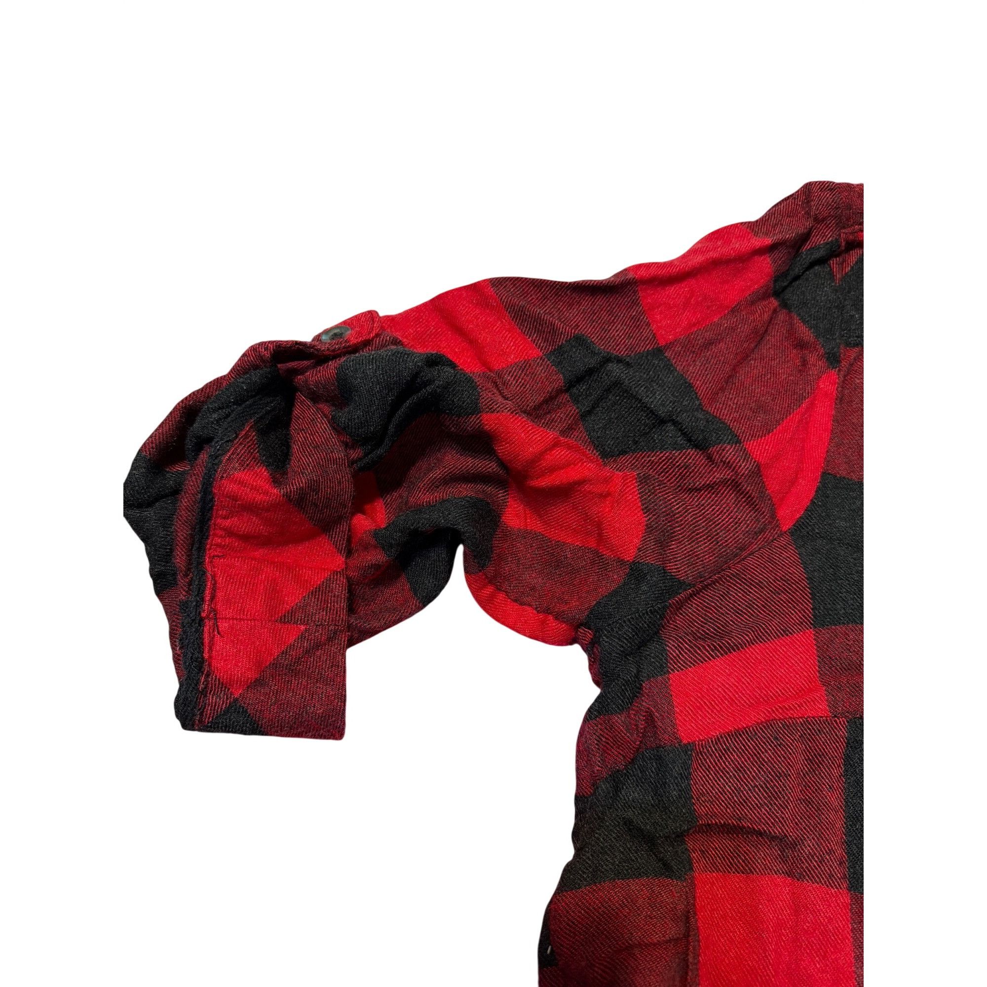 Torrid Torrid Harper Red Black Buffalo Plaid Shirt Chest Pockets 3/ Size L / US 10 / IT 46 - 3 Thumbnail