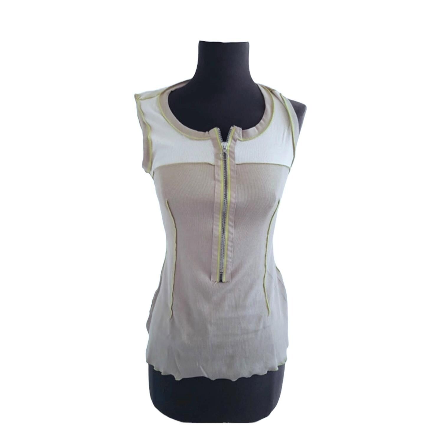 Cop Copine The Cop Copine Sleeveless Zipped Top Size ONE SIZE - 1 Thumbnail