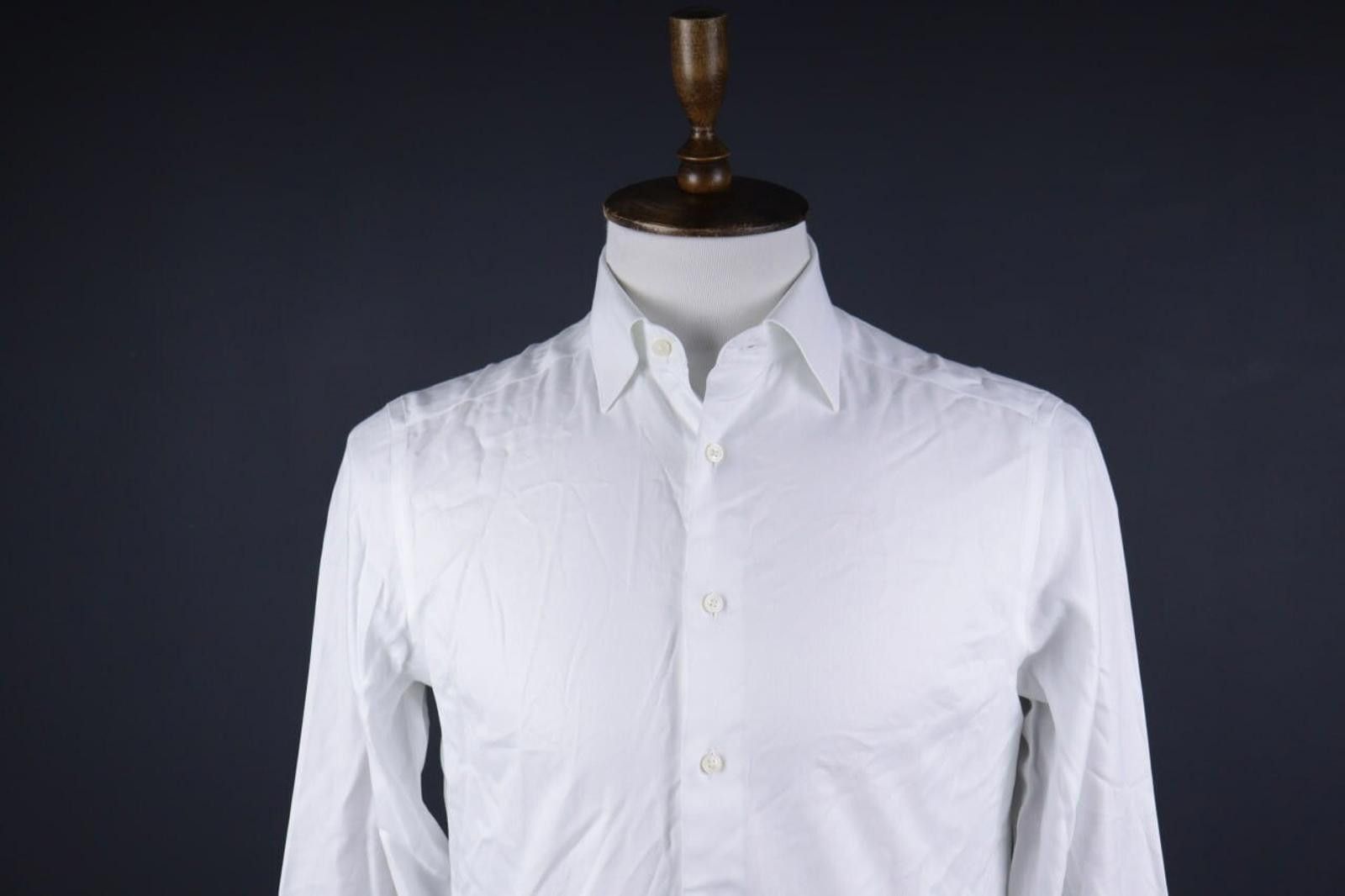 Suitsupply SuitSupply Traveller White Button Down Shirt Size 38 / 15 Size US M / EU 48-50 / 2 - 2 Thumbnail