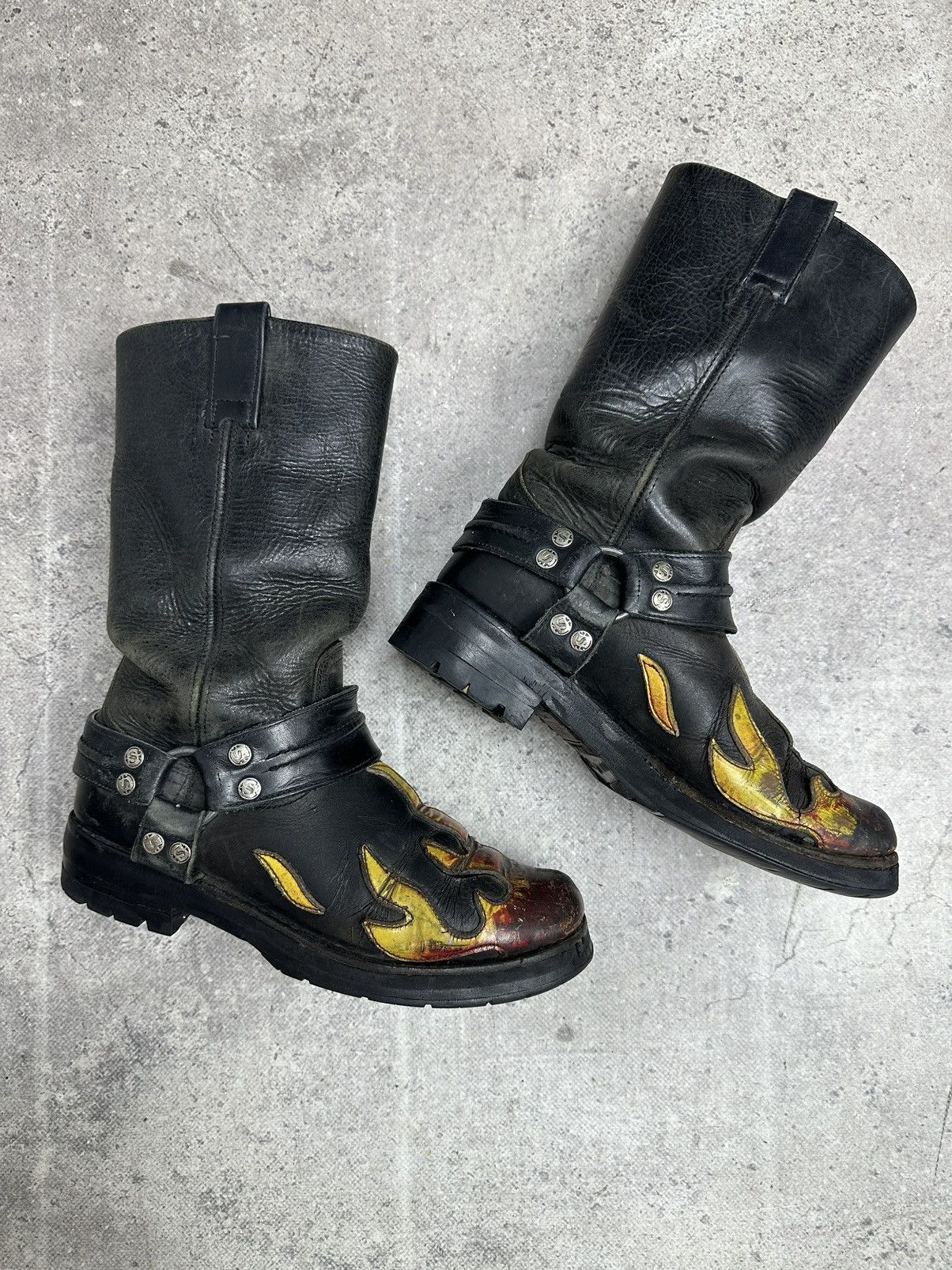 New Rock Vintage New Rock Fire 🔥 Boots Avantgarde Leather Rick Owens Size US 8 / IT 38 - 10 Thumbnail