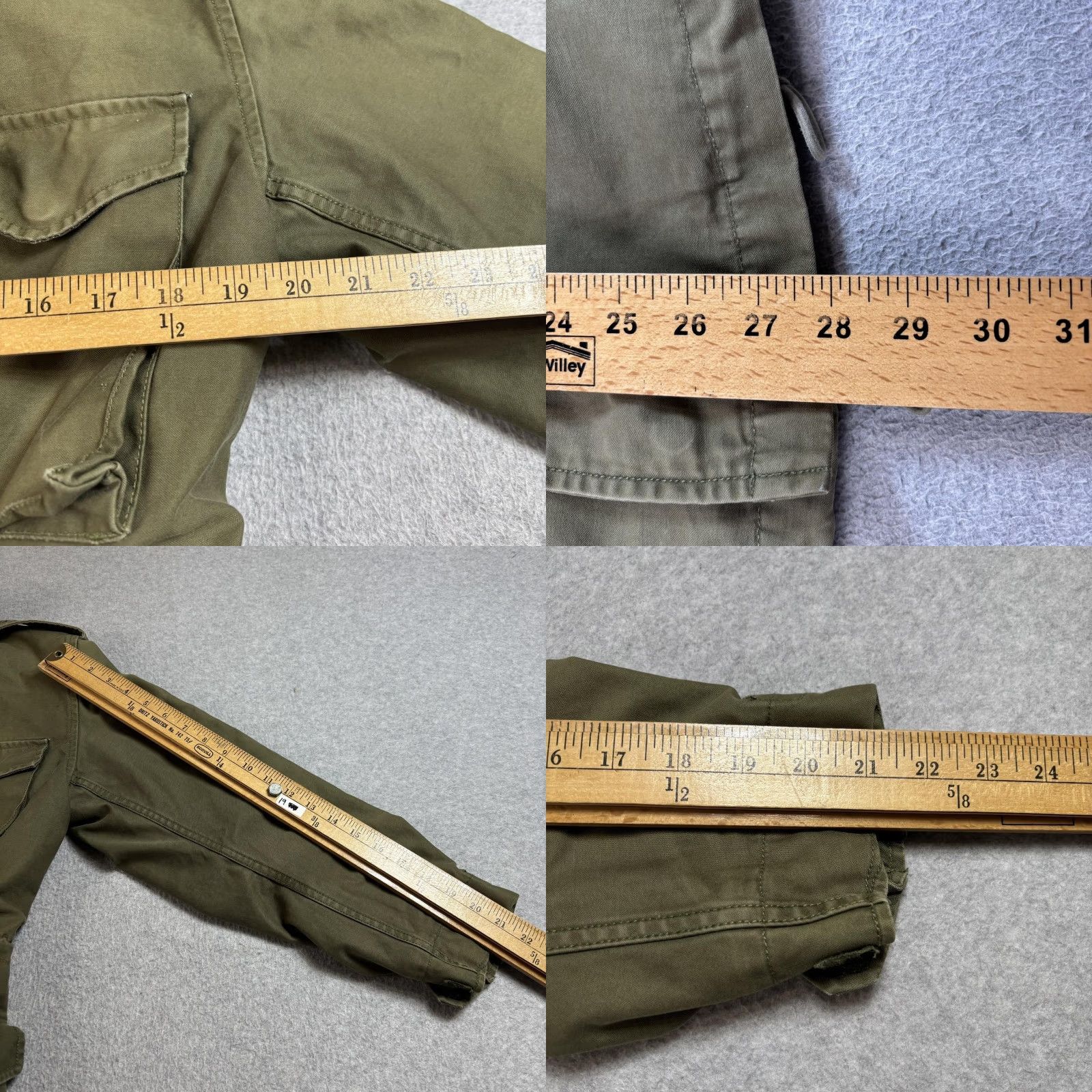 Olive Red Tornado Field Jacket Mens Large Olive Green Cotton Military Jacket Workwear Size US L / EU 52-54 / 3 - 8 Thumbnail