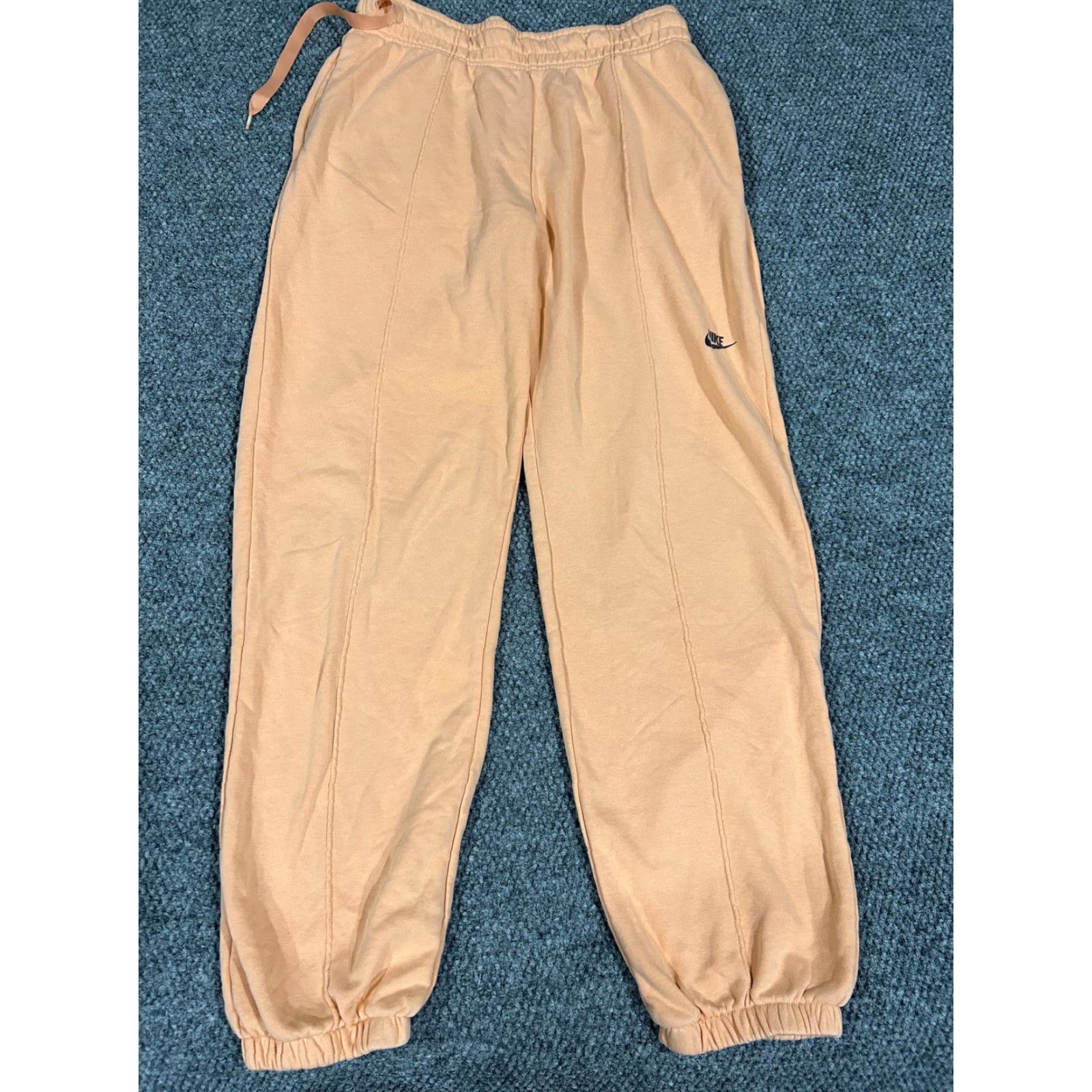 Nike Nike Sweatpants Mens Medium Orange French Terry Joggers Big Swoosh Athletic Size US 31 - 2 Thumbnail