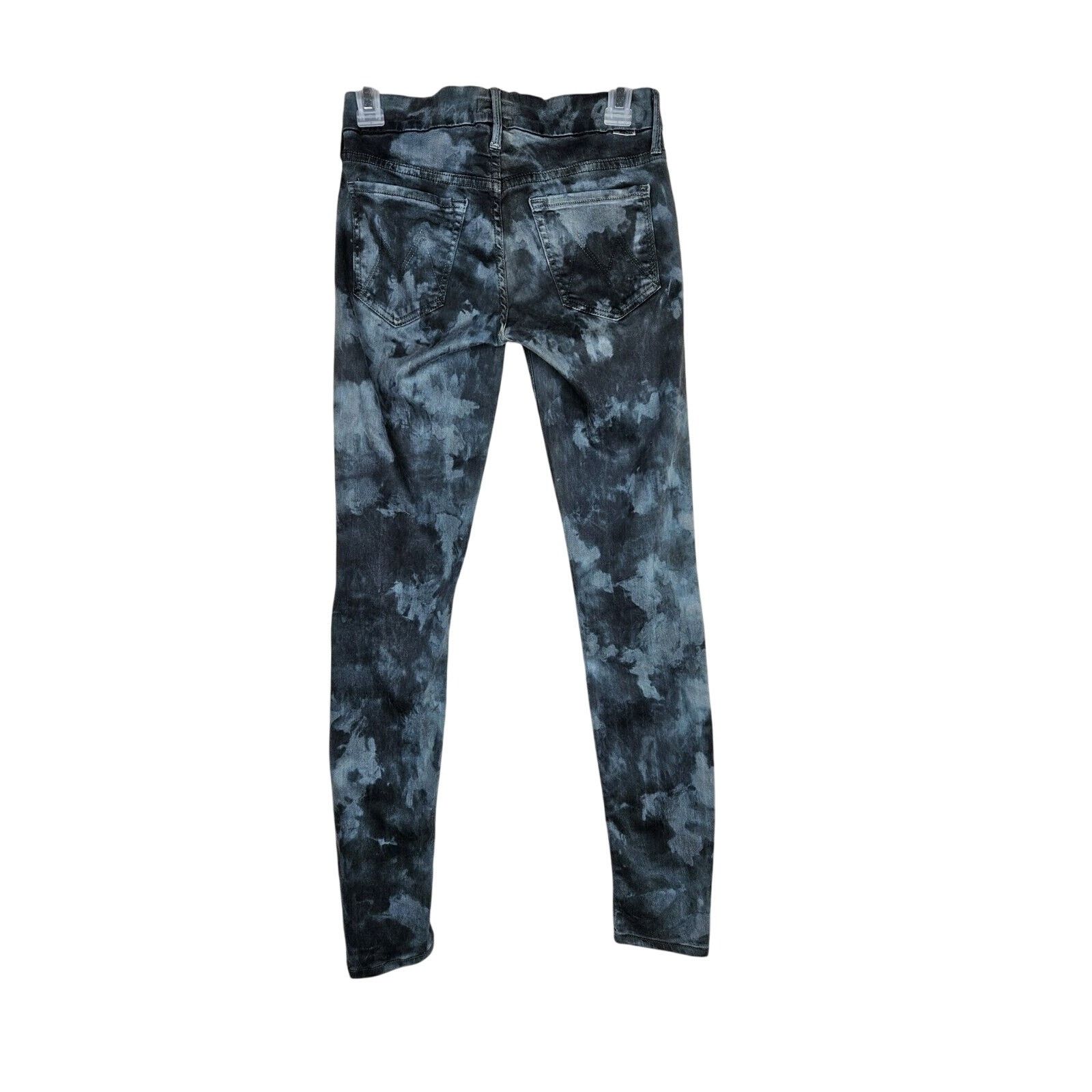 MOTHER Mother The Looker Spontaneous Combustion Gray Tie Dye Jeans Size 25" / US 0 / IT 36 - 5 Thumbnail