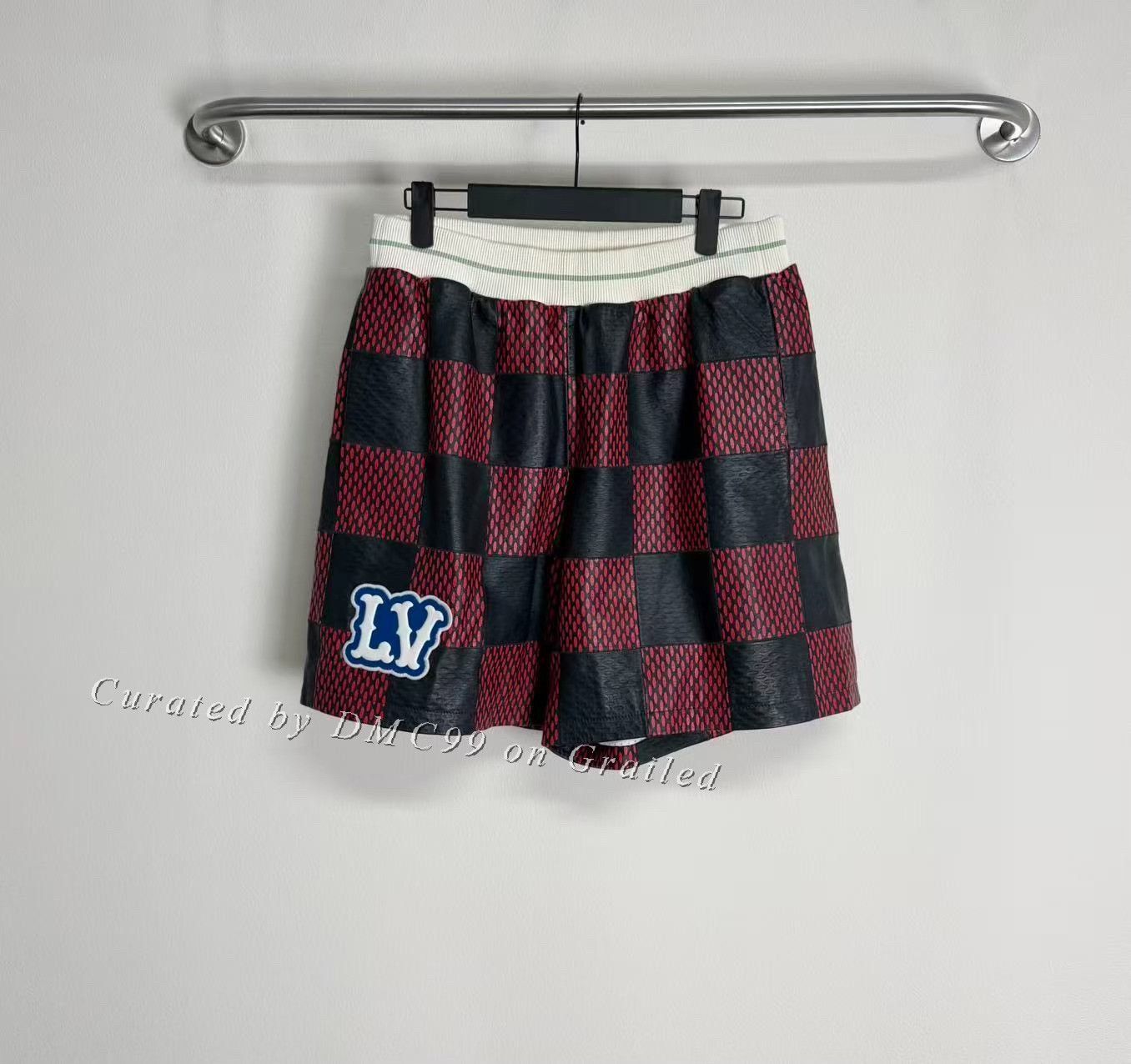 Louis Vuitton Louis Vuitton x Pharrell Checkered Leather Shorts Size US 32 / EU 48 - 1 Thumbnail