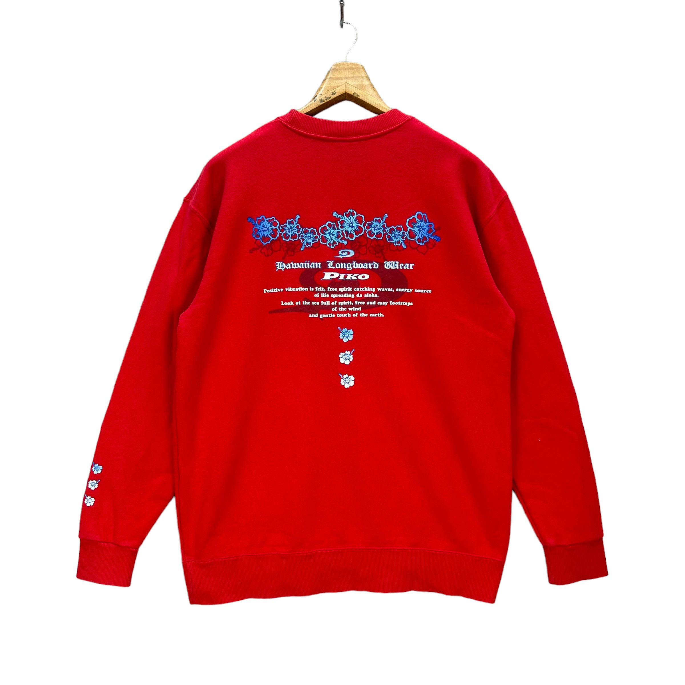 Japanese Brand PIKO HAWAIIAN LONGBOARD WEAR BIG LOGO SWEATSHIRTS #8572-015 Size US L / EU 52-54 / 3 - 1 Thumbnail