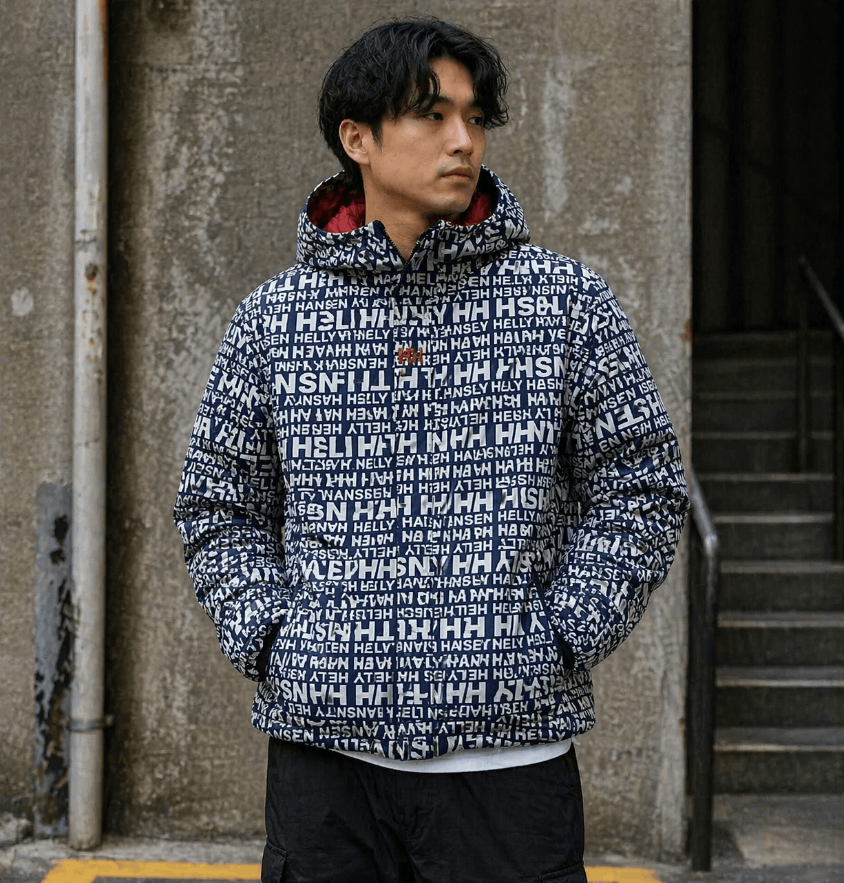 Helly Hansen Rare Helly Hansen Full Print Water Proof Hoodie Size US L / EU 52-54 / 3 - 1 Thumbnail