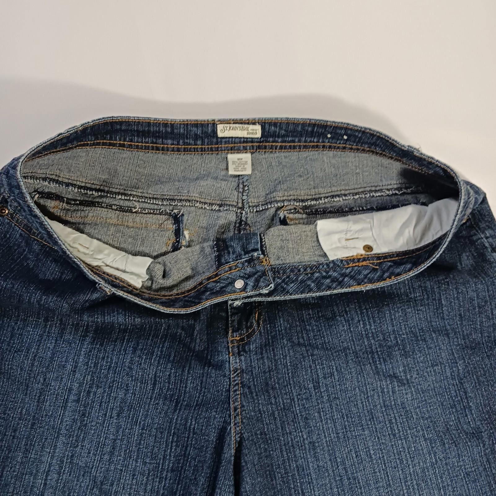 St. Johns Bay St. John's Bay RN#93677 Women's Blue Stretch Jeans Size 18W Size 38" / US 16 / IT 52 - 11 Thumbnail