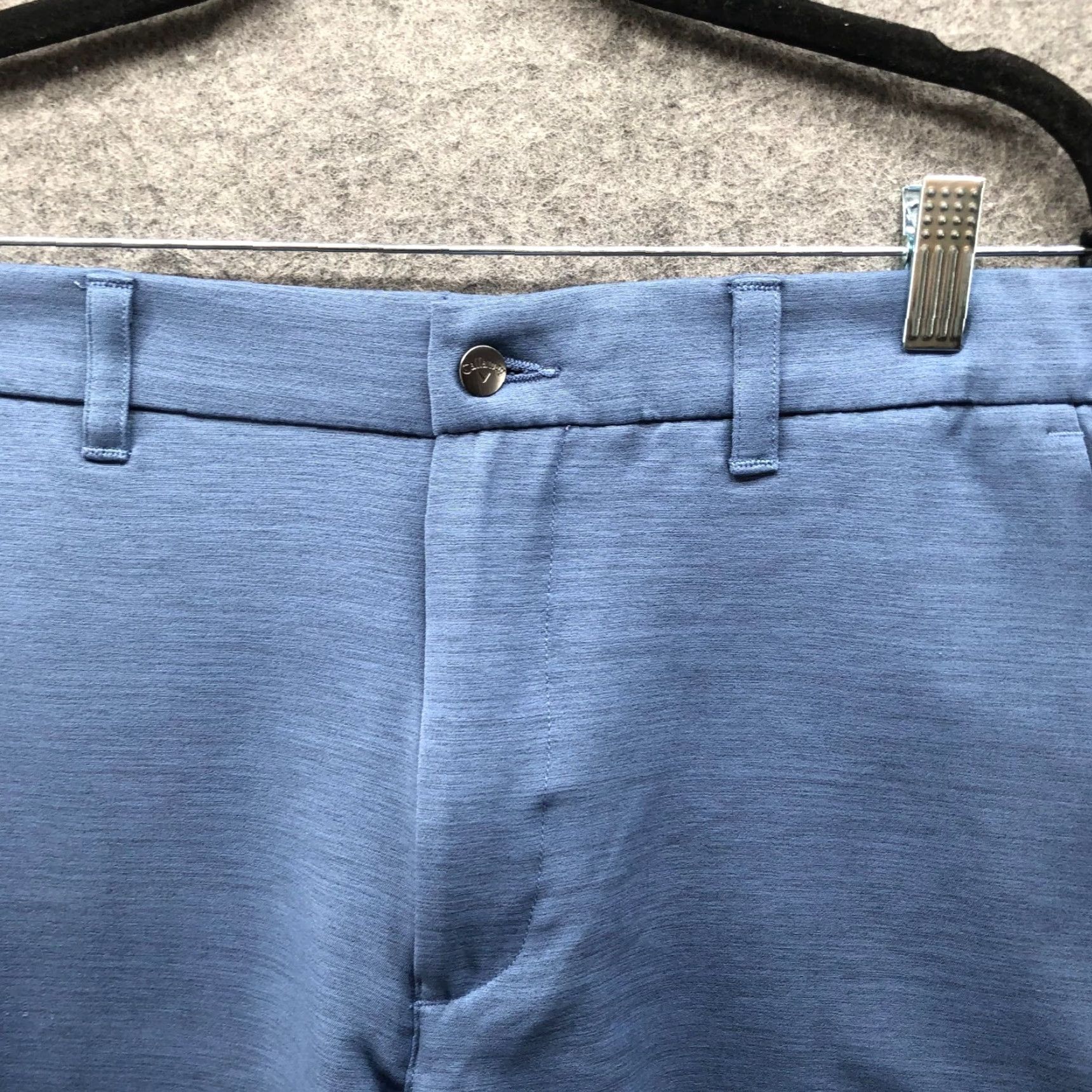 Callaway Callaway Golf Shorts Mens 32 Blue Performance Flat Front 8'' Inseam Chino Shorts Slim Fit Regular Mens Sports Activewear Size US 32 / EU 48 - 3 Thumbnail