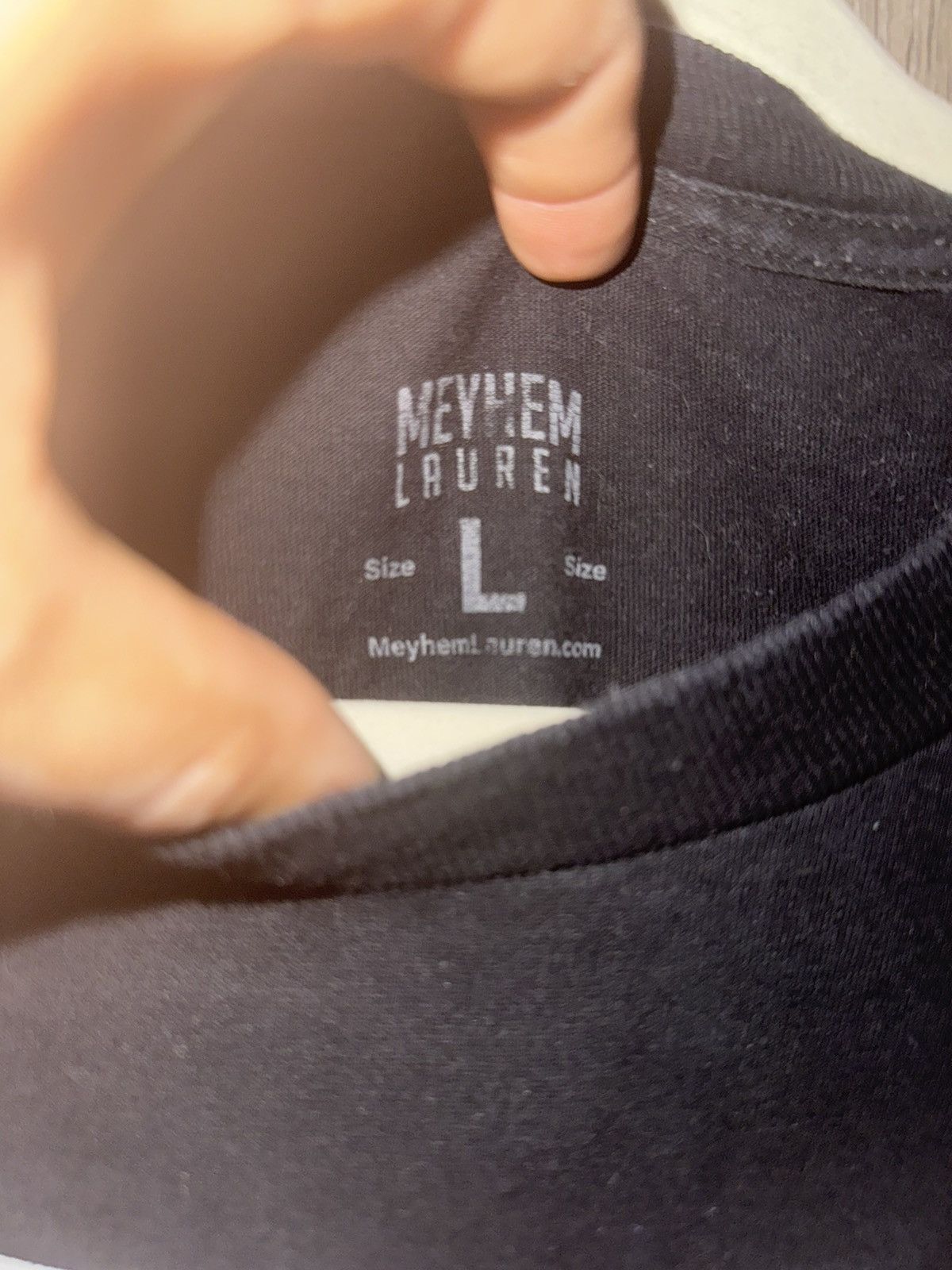 Rap Tees × Vintage Meyhem Lauren Tshirt Size US L / EU 52-54 / 3 - 3 Thumbnail