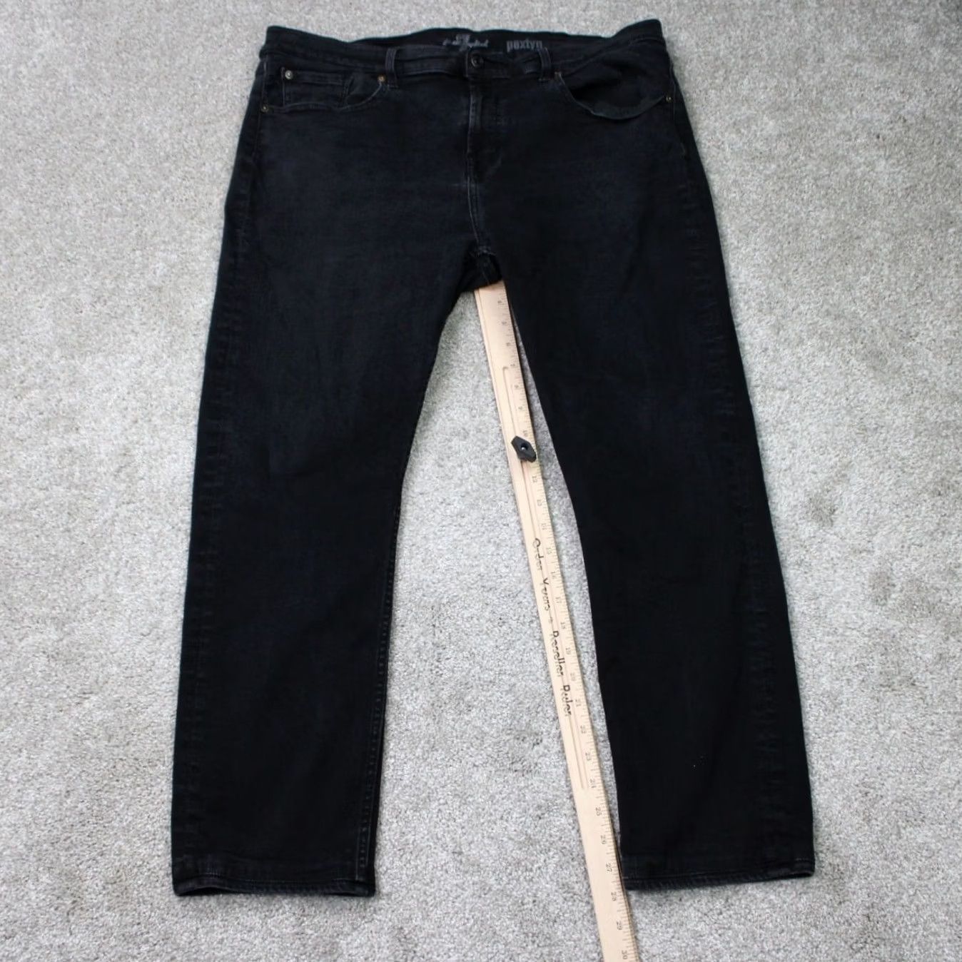 7 For All Mankind 7 For All Mankind Jeans Mens 40 Black Cotton Stretch 5-Pocket 28" inseam Paxtyn Size US 40 / EU 56 - 3 Thumbnail