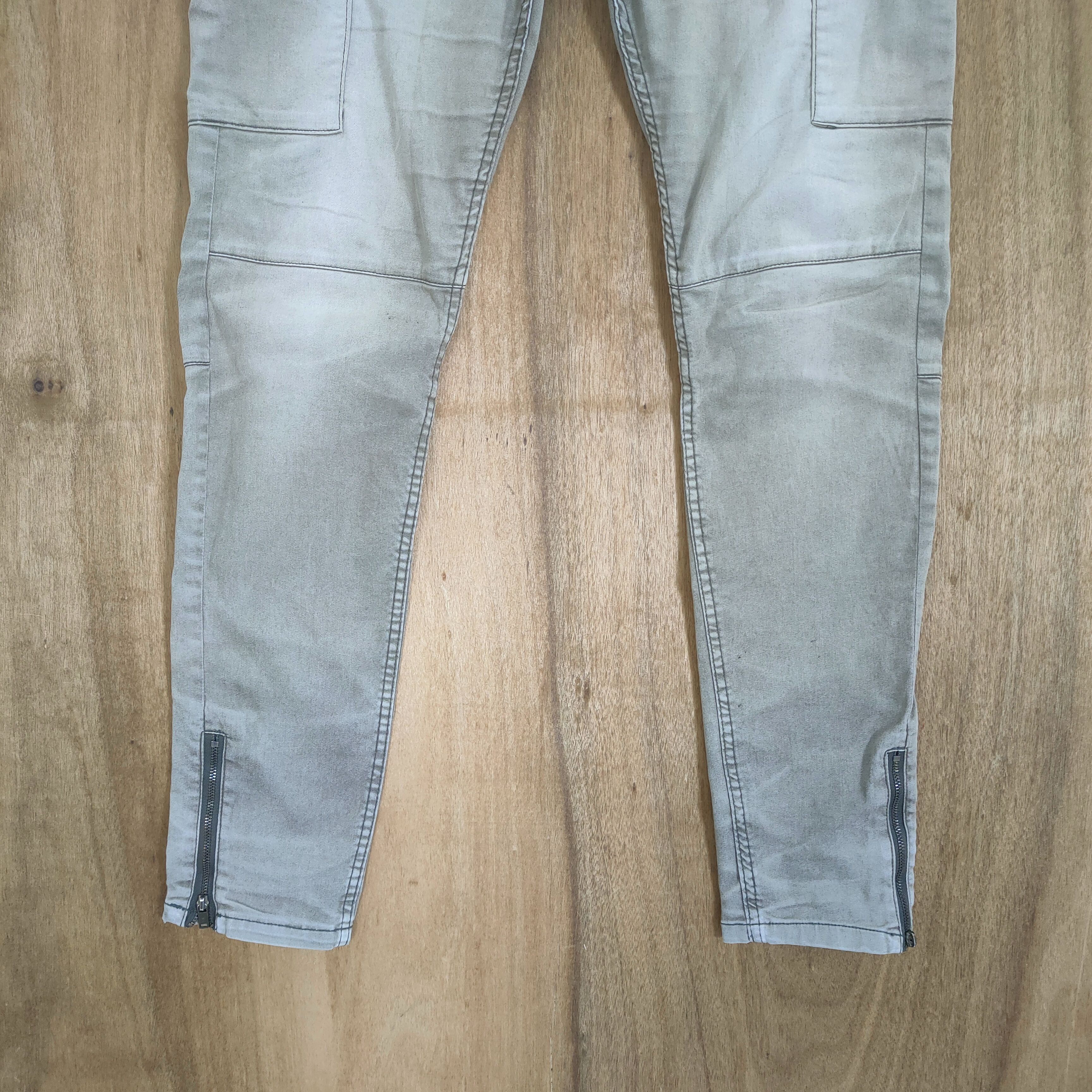 Japanese Brand JAPANESE FADED SKINNY CARGO PANTS Size US 30 / EU 46 - 3 Thumbnail