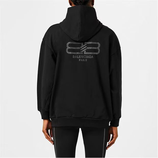 Balenciaga o1g2r1mq0924 Cotton Jersey Zip Up Hoodies in Washed Black Size S / US 4 / IT 40 - 5 Thumbnail