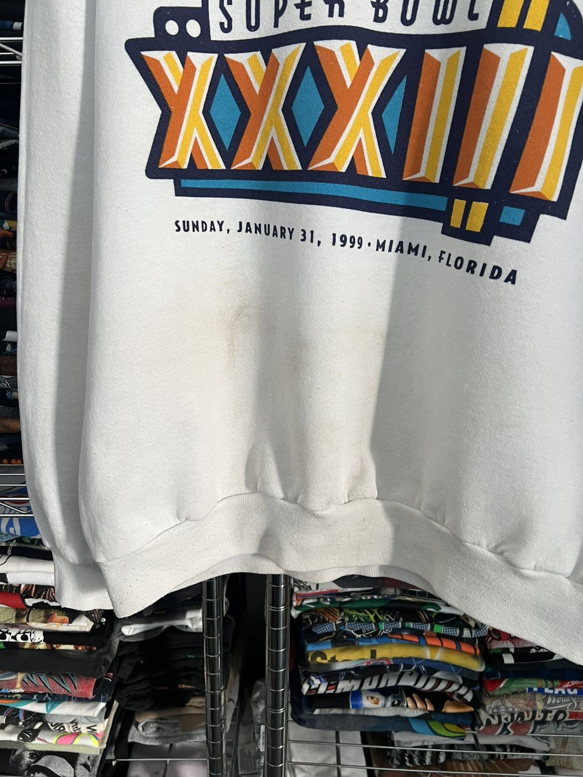 NFL 1999 Super Bowl XXXIII Football Crewneck Size US XL / EU 56 / 4 - 3 Thumbnail