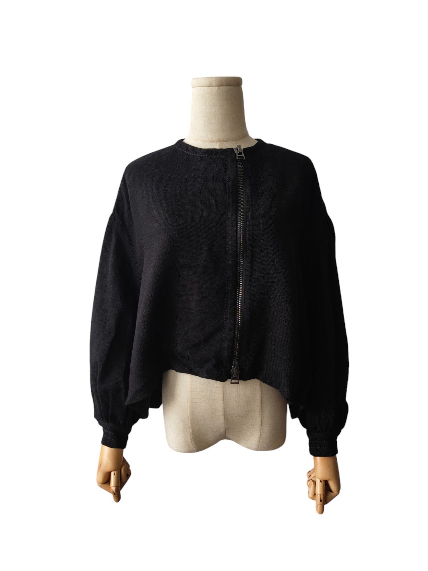 Tom Ford Black Mid Length Jacket With Double Ends Zipper Size XXS / US 00 / IT 34 - 4 Thumbnail