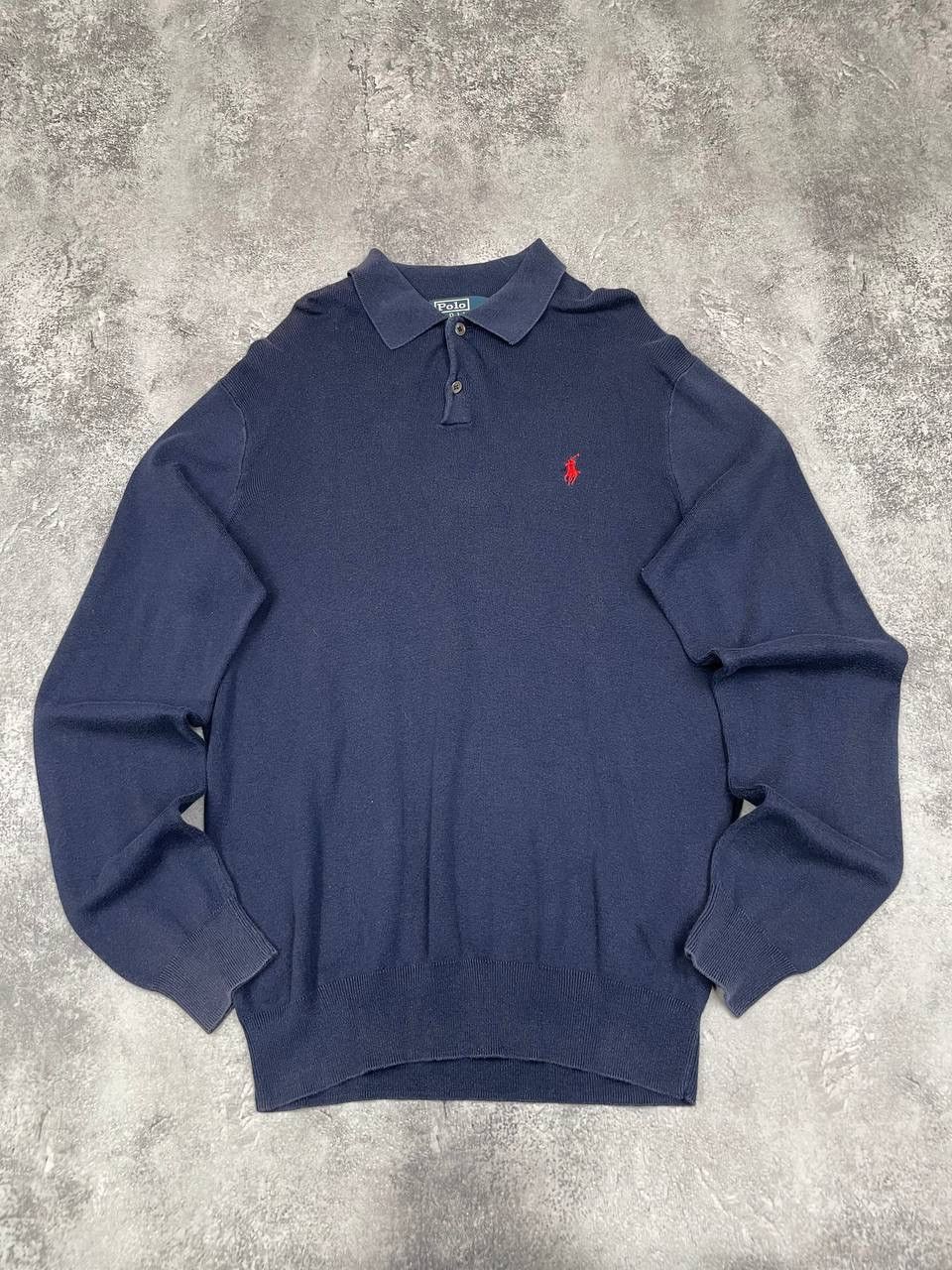 Polo Ralph Lauren Polo Ralph Lauren Men Knit Polo Sweater Classic Fit Navy Size US M / EU 48-50 / 2 - 1 Thumbnail