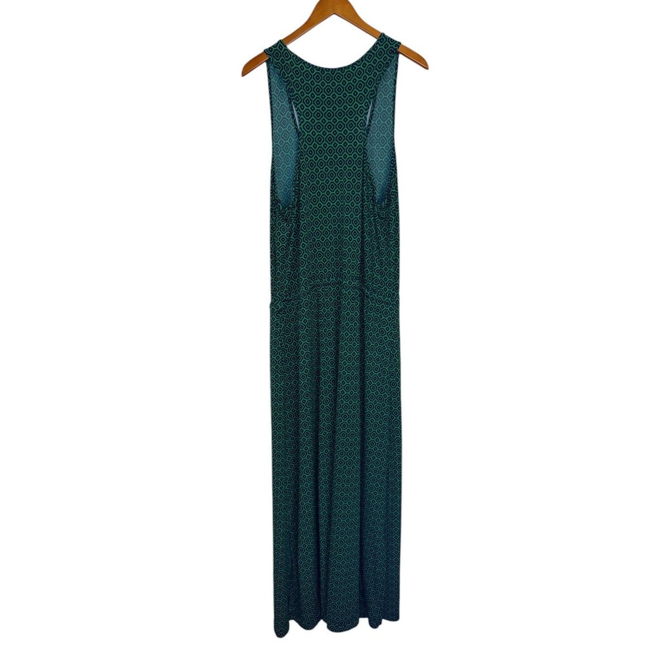 Banana Republic Banana Republic Dress Women X Large Green Maxi Geometric Size XL / US 12-14 / IT 48-50 - 5 Thumbnail
