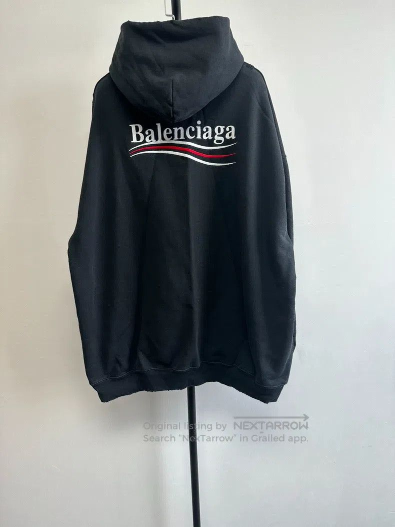 Balenciaga Balenciaga Alphabet Print Hooded Loose Long Sleeve Sweatsh Size US M / EU 48-50 / 2 - 2 Thumbnail