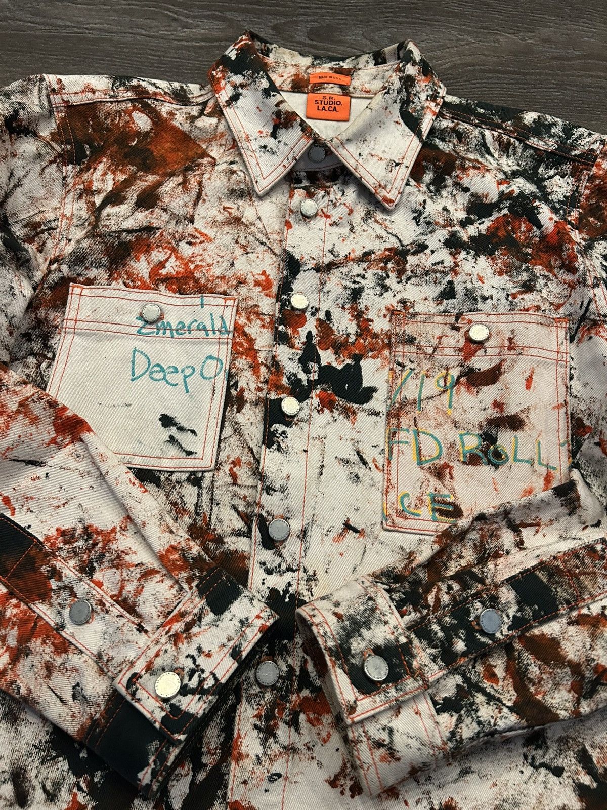 Sterling Ruby Sterling Ruby Paint Splatter Soto Shirt Size US M / EU 48-50 / 2 - 3 Thumbnail