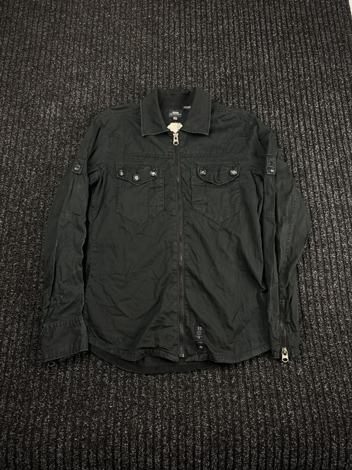 G-Star Vintage G Star RAW Officer Shirt Overshirt Jacket L/S Size US L / EU 52-54 / 3 - 1 Thumbnail