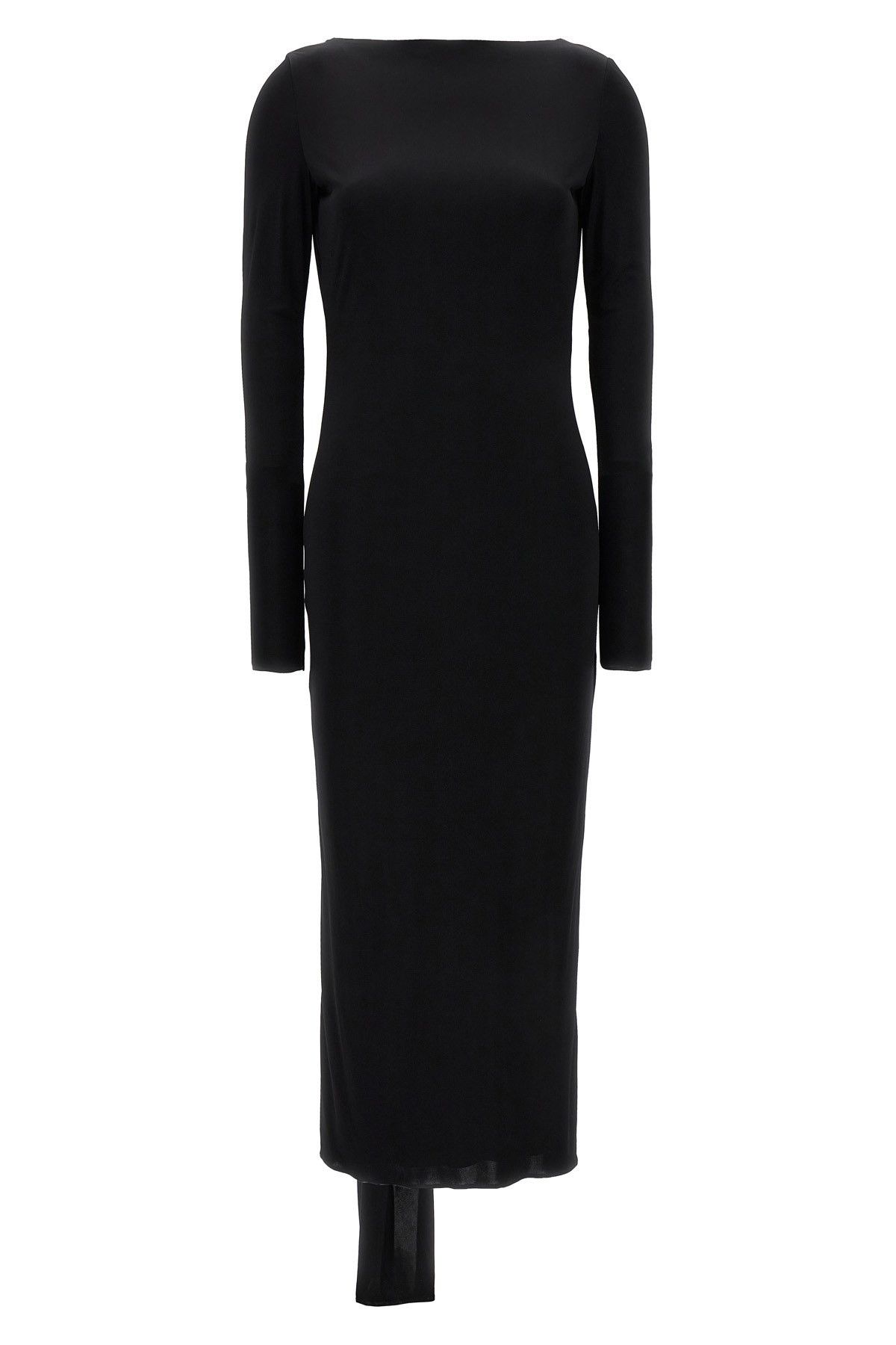 image of Versace La Vacanza Capsule Long Dress in Black, Women's (Size Medium)