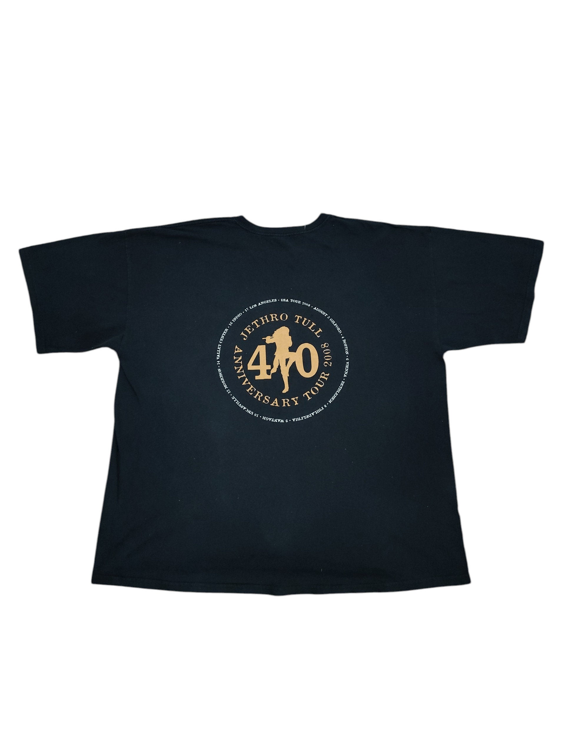Band Tees VTG Jethro Tull classic rock band 40 years Tour T shirt rare Size US XXL / EU 58 / 5 - 2 Thumbnail